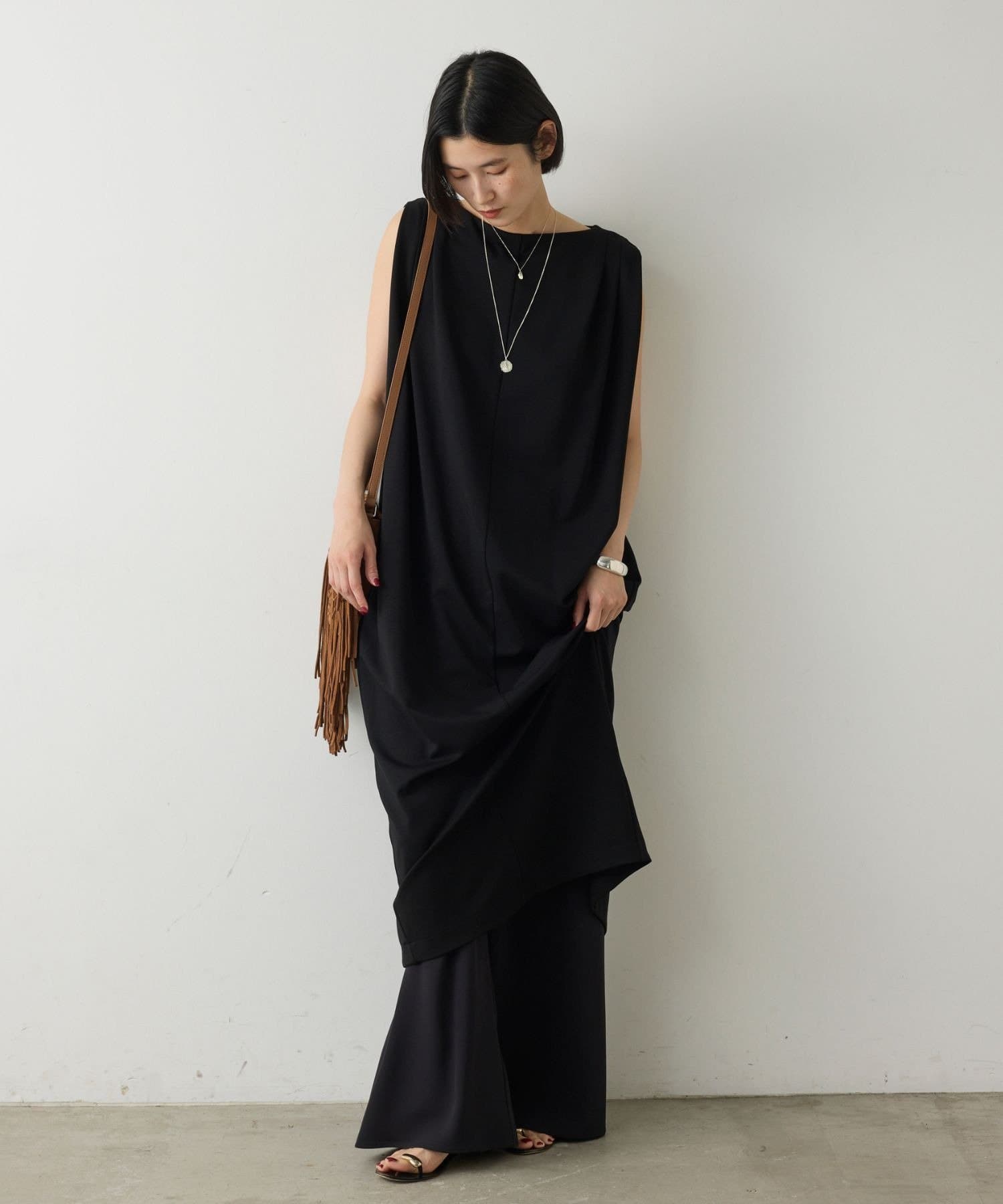 GALLARDAGALANTE(ガリャルダガランテ) カットロングワンピース