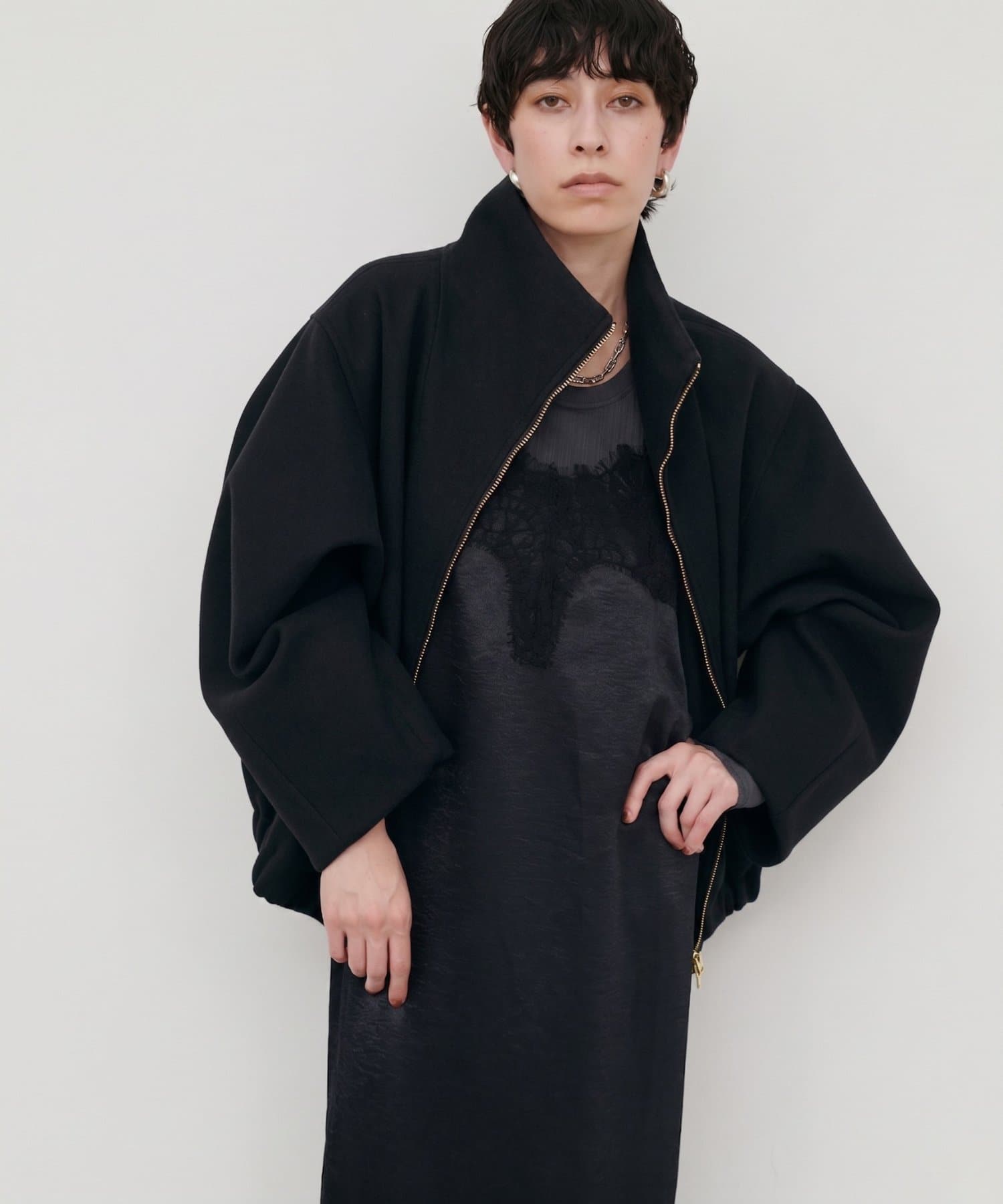 Wフェイス両開きZIPショートコート | LARUTA(ラルータ)レディース