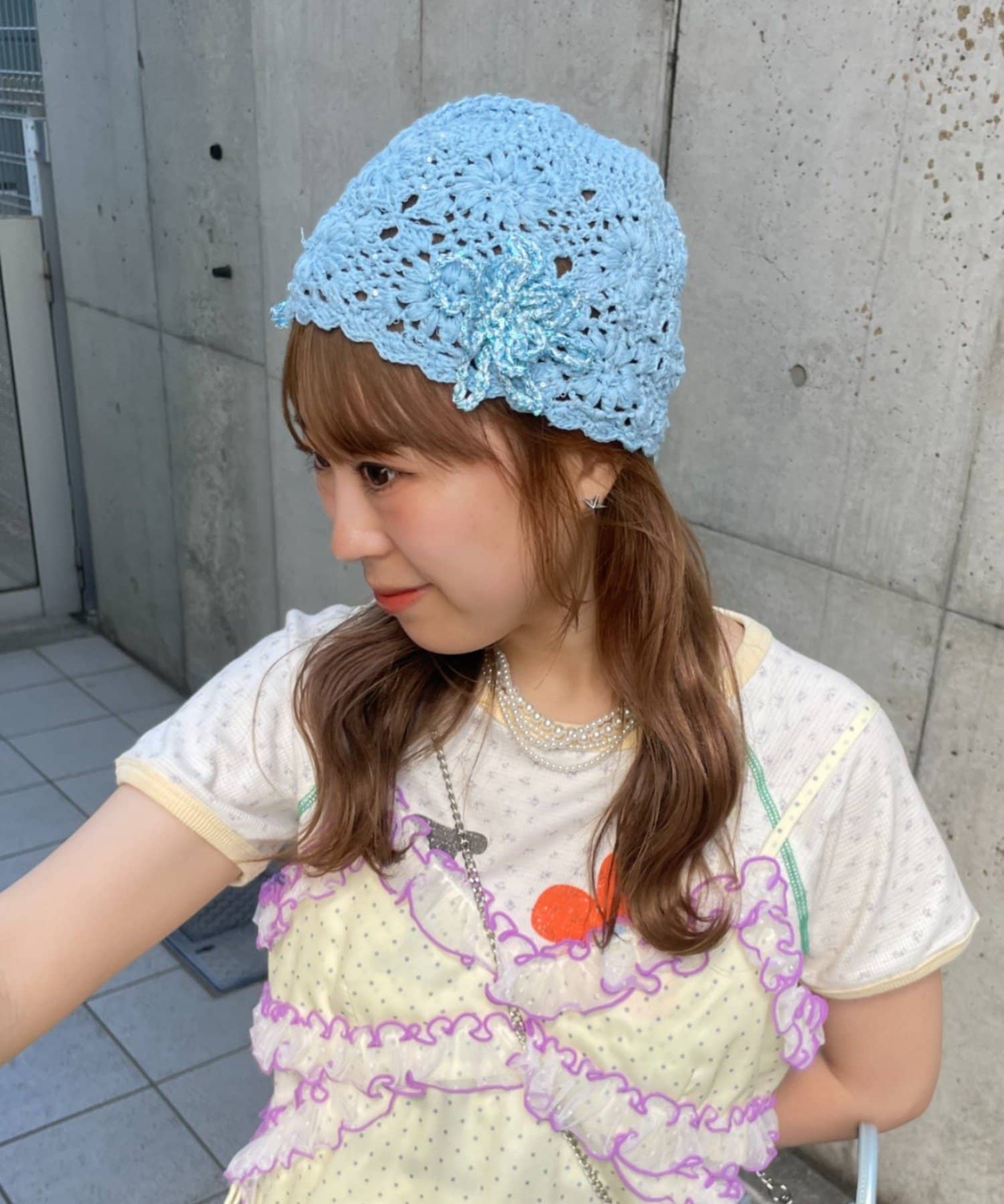 CIAOPANIC TYPY(チャオパニックティピー) 【HELLO.SANFRANCISCO】フラワースパンコールクロシェビーニー
