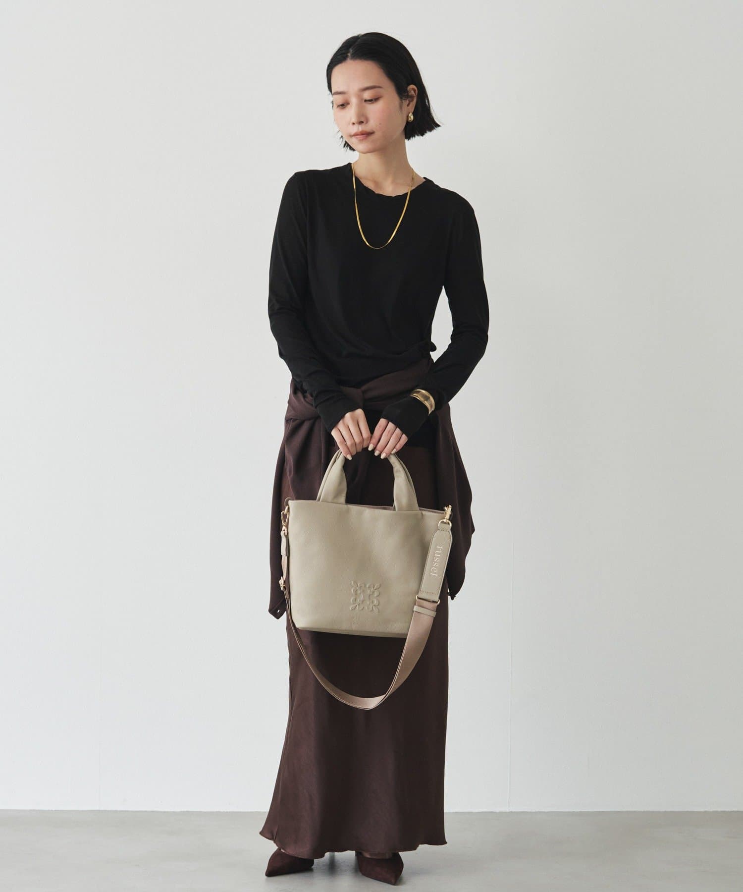 Souffle TOTE】レザー2WAYトートバッグ | russet(ラシット)レディース