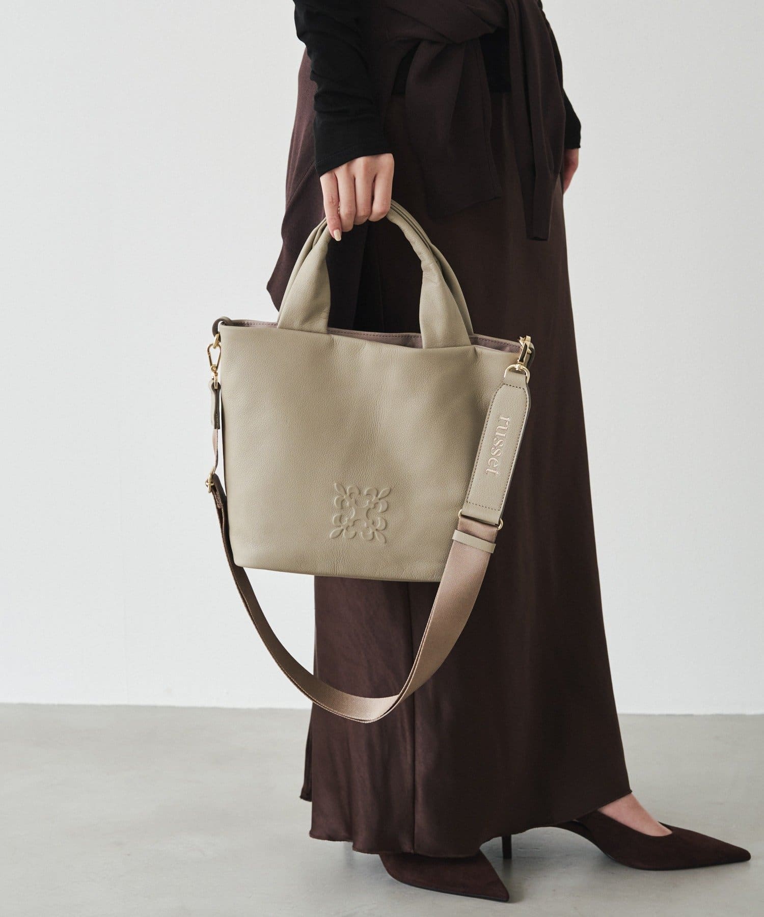 Souffle TOTE】レザー2WAYトートバッグ | russet(ラシット)レディース