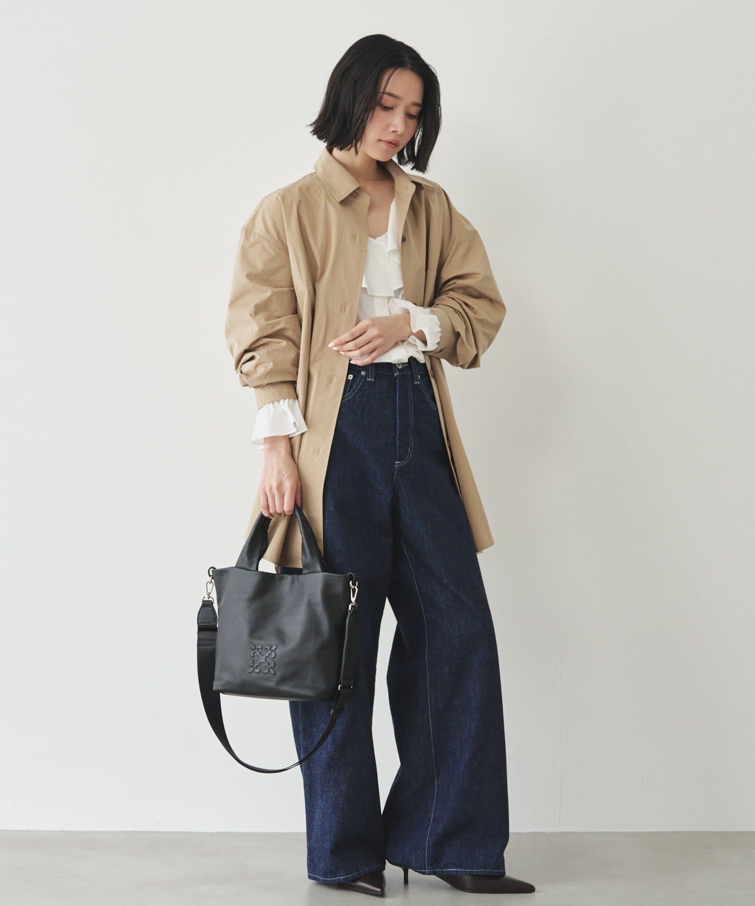 russet(ラシット) 【Souffle TOTE】レザー2WAYトートバッグ