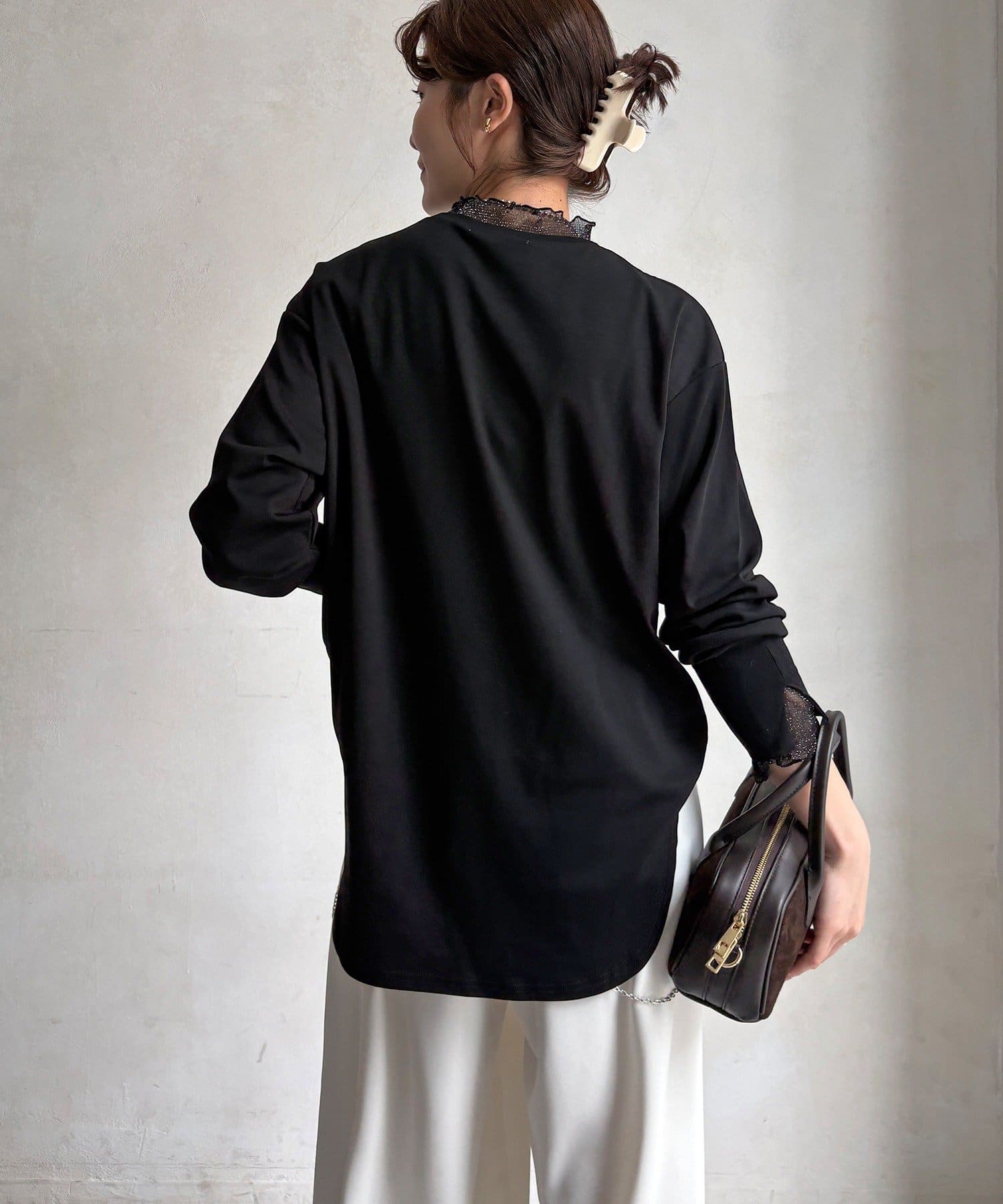 DOUDOU(ドゥドゥ) 【WEB限定】BREAK ALEGフロッキーレイヤードロンTEE