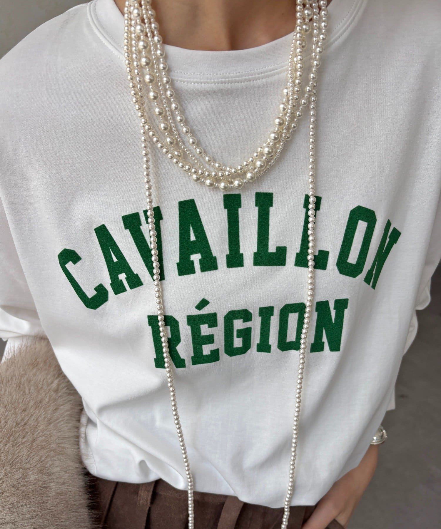DOUDOU(ドゥドゥ) CAVAILLON REGIONドルマンプリントロンTEE