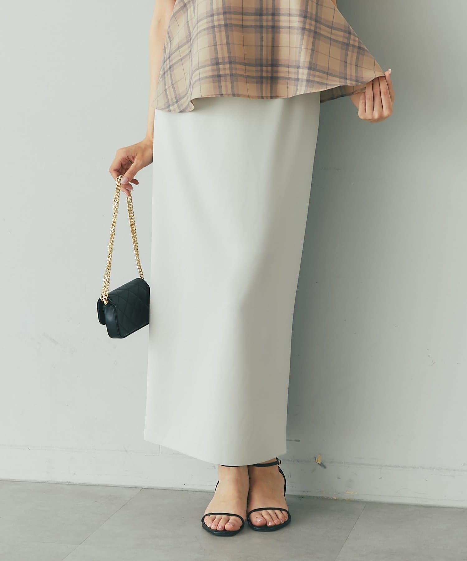 La boutique BonBon(ラブティックボンボン) ダンボールナローマキシスカート
