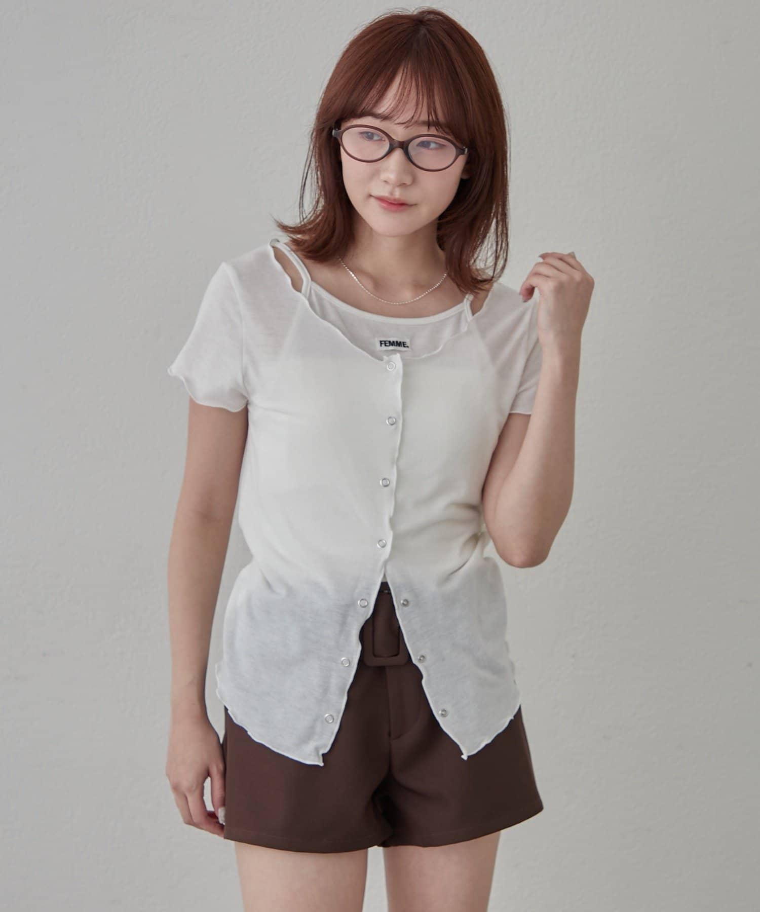 OUTLET(アウトレット) 【mline】レイヤーロゴ半袖Ｔ