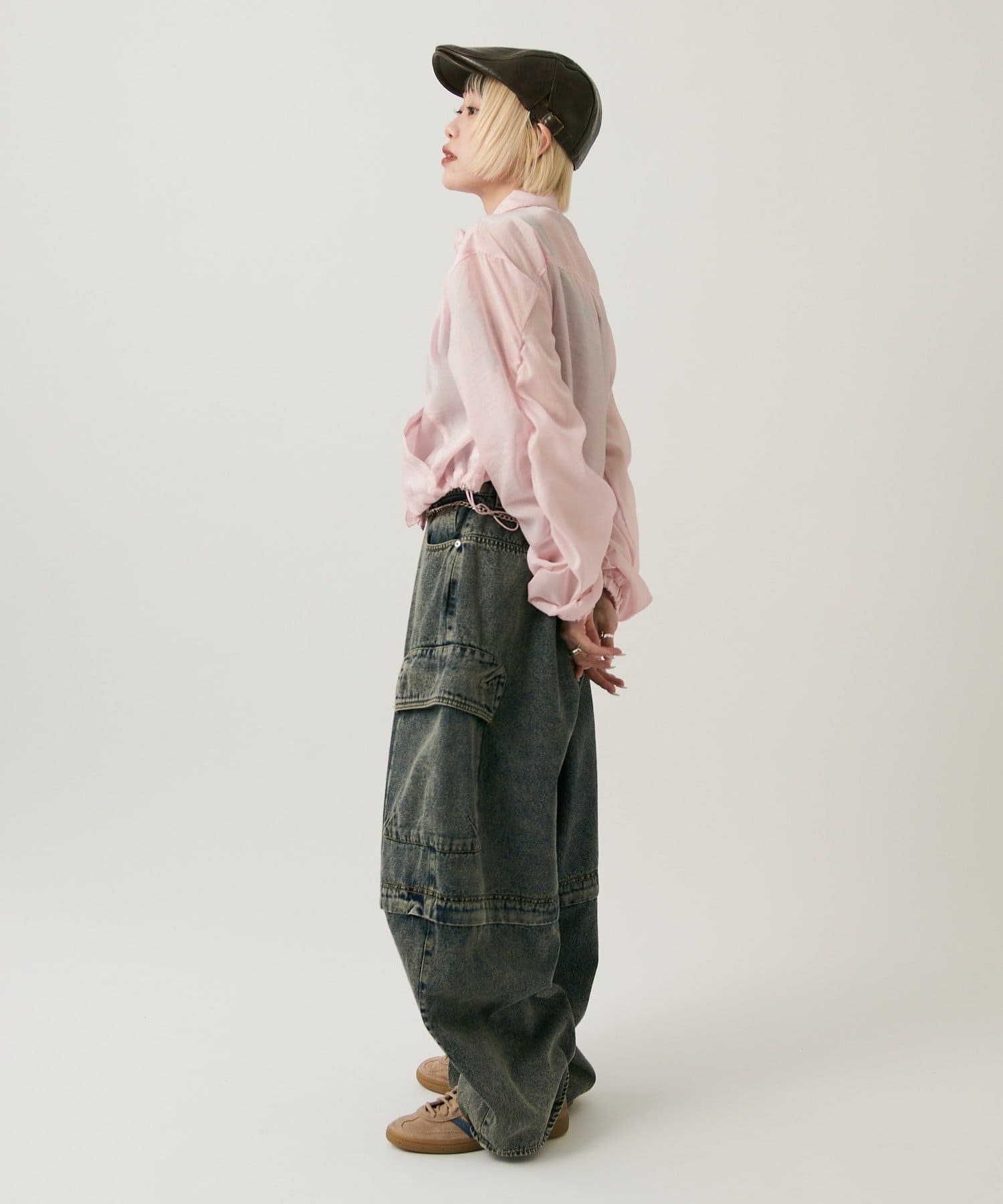 OUTLET(アウトレット) 【w closet】シアーフリルブルゾン