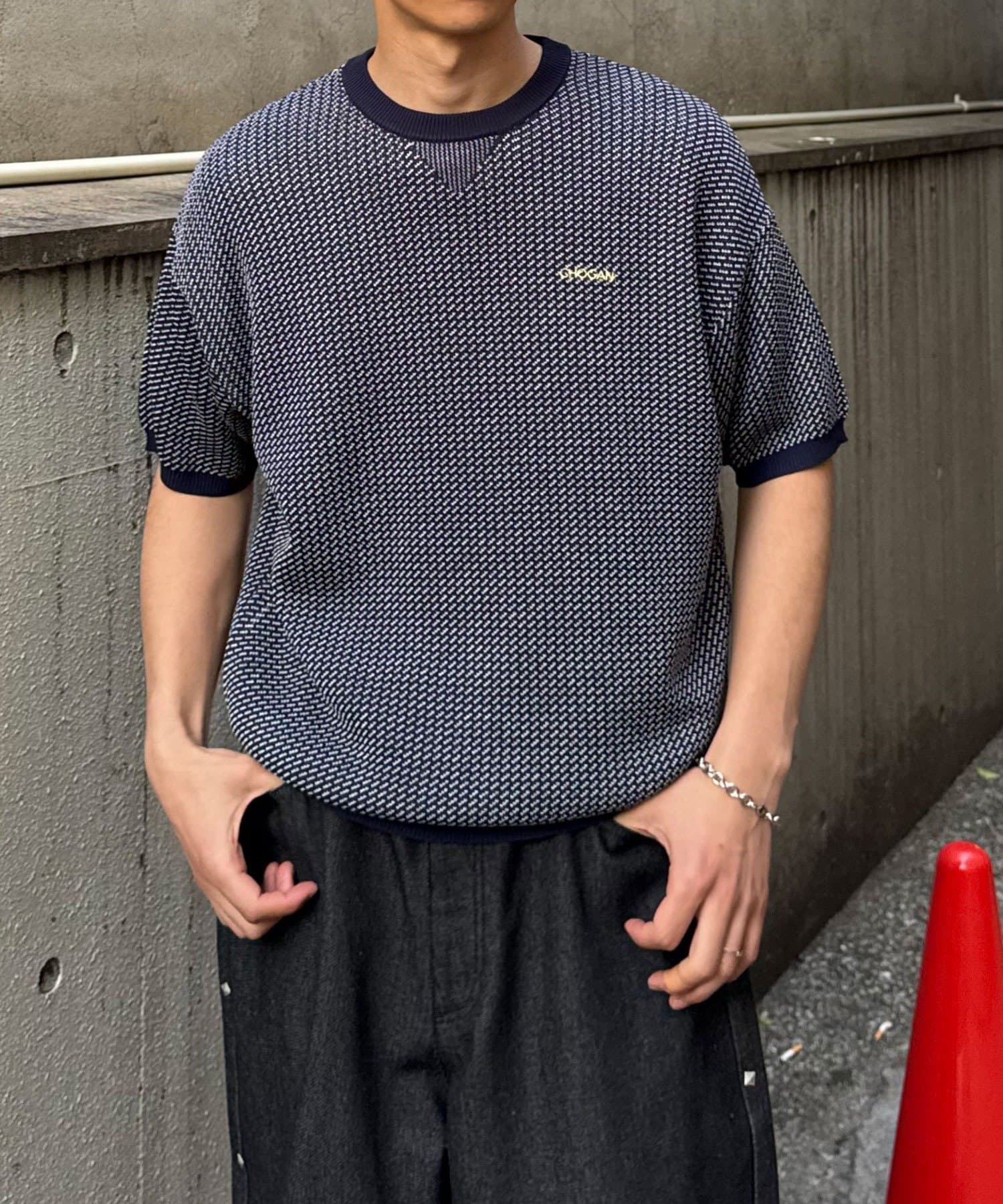 OUTLET(アウトレット) 【Ciaopanic】バーズアイサマーニットクルーネックTシャツ