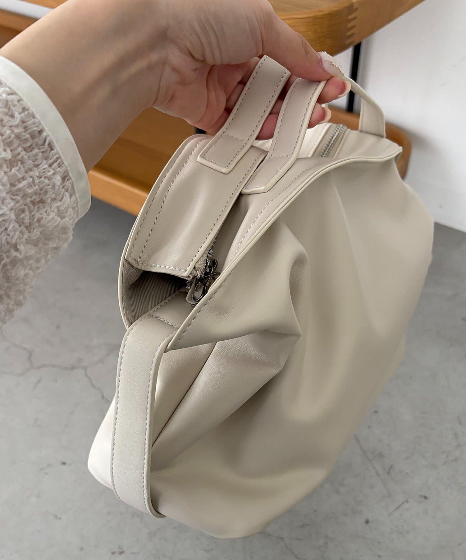 OUTLET(アウトレット) 【CAPRICIEUX LE'MAGE】2WAYドレープボストンバッグ