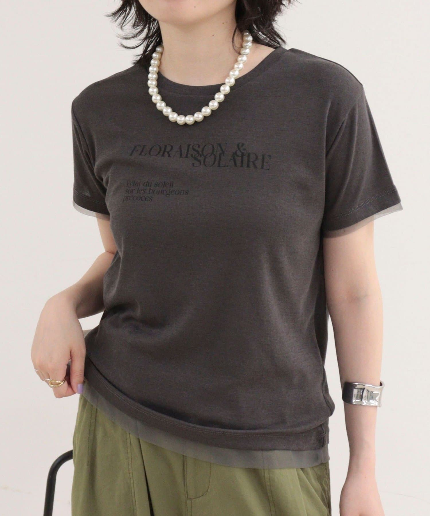 FREDY & GLOSTER(フレディ アンド グロスター) シアーレイヤードＴシャツ