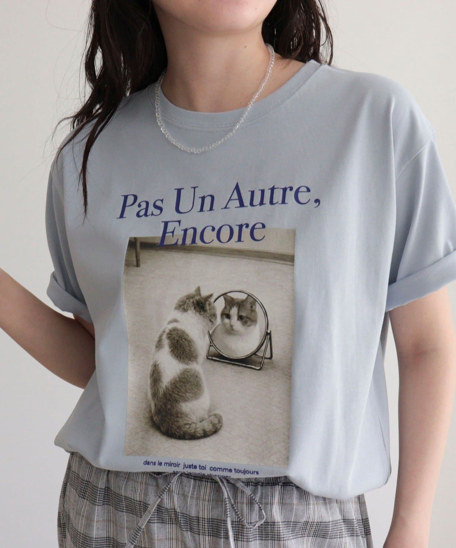 FREDY & GLOSTER(フレディ アンド グロスター) 【UVカット/接触冷感】CATフォトＴシャツ