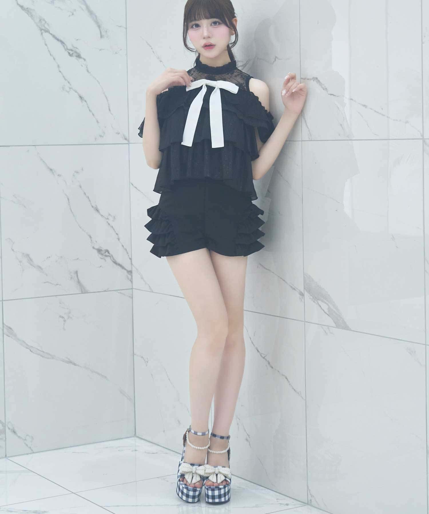 Belle Charme(ベルシャルム) Classic Tiered Blouse