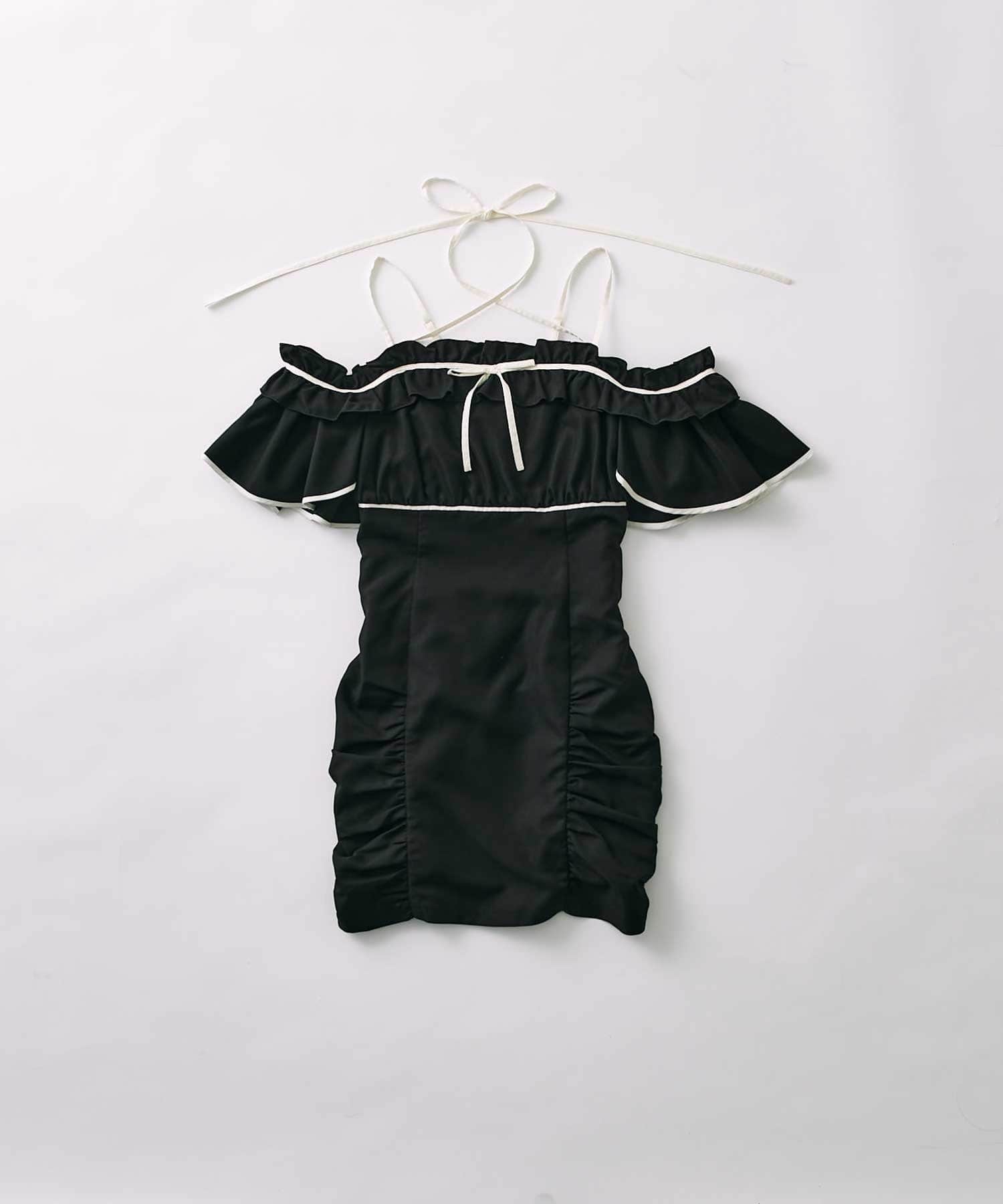 Belle Charme(ベルシャルム) Frill Offshoulder Onepiece