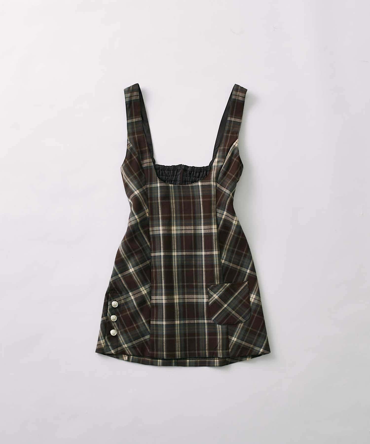 Belle Charme(ベルシャルム) Side Button Mini Jumper Skirt