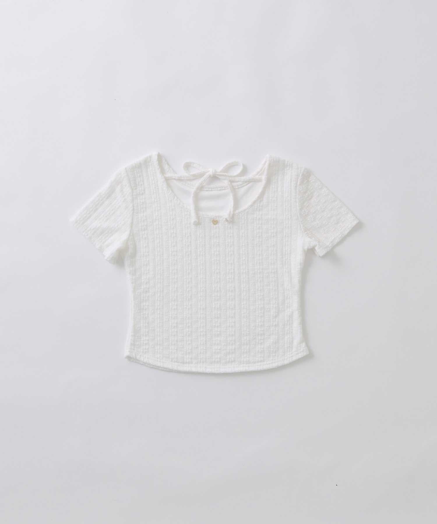 Belle Charme(ベルシャルム) Heart Charm Lace Short Tops