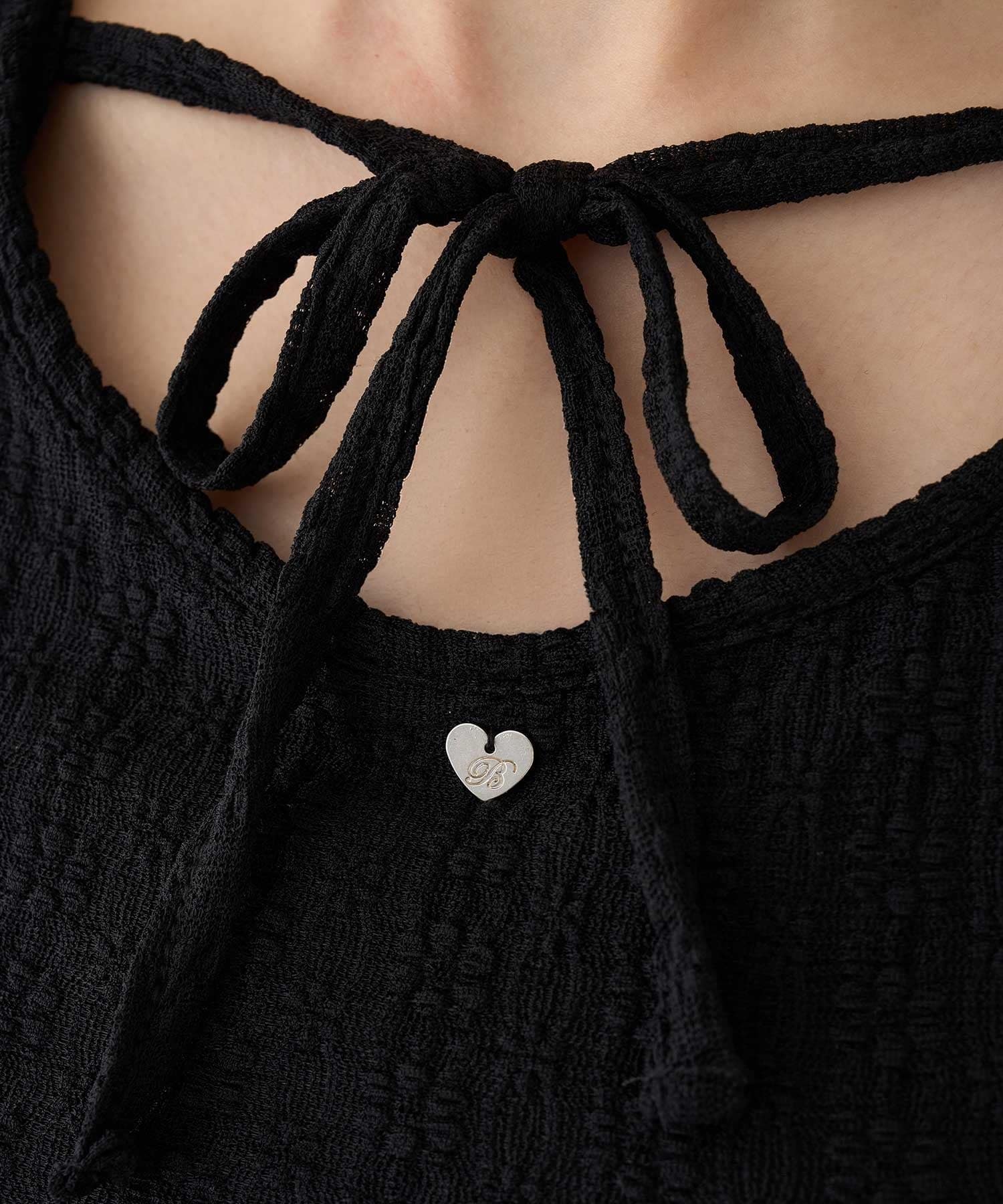 Belle Charme(ベルシャルム) Heart Charm Lace Short Tops