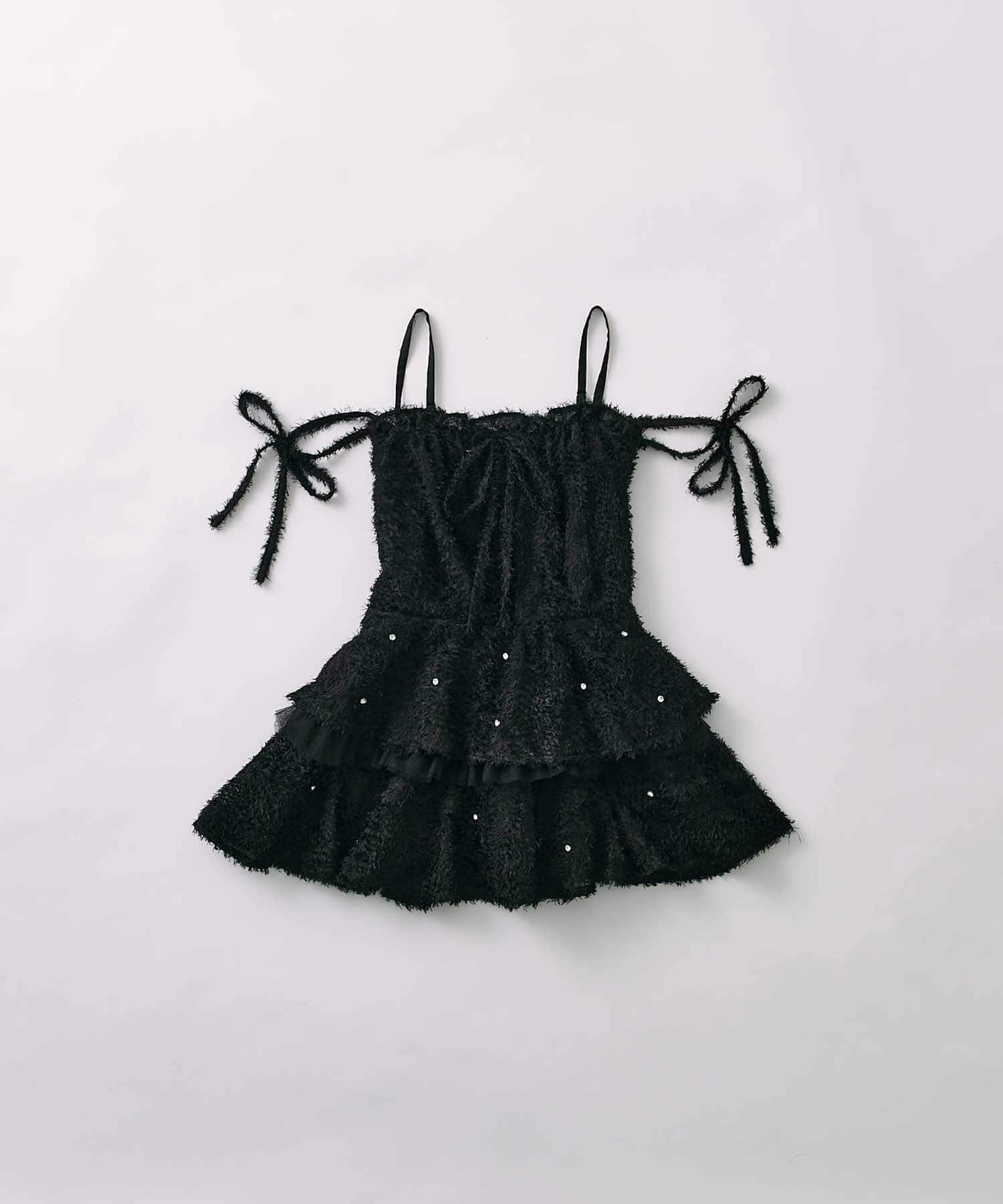 Belle Charme(ベルシャルム) Shaggy Peplum Tunic