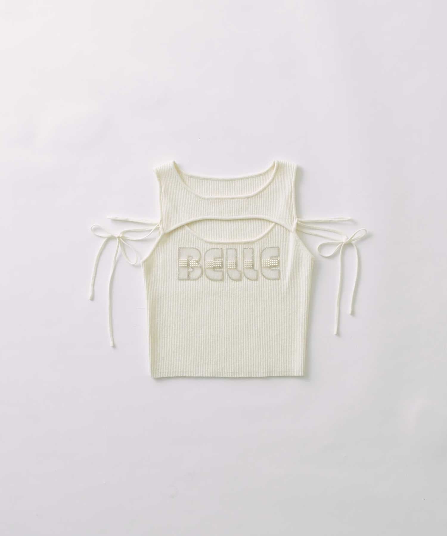 Belle Charme(ベルシャルム) Lace Logo Tank