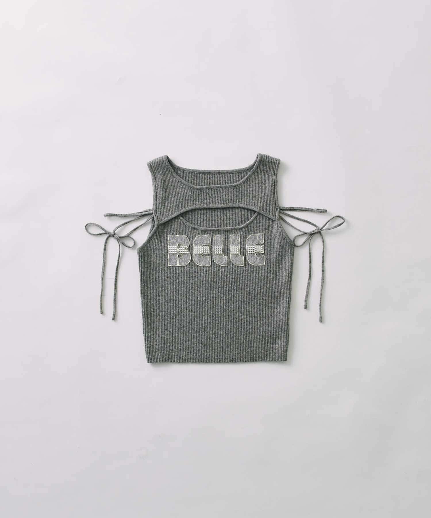 Belle Charme(ベルシャルム) Lace Logo Tank
