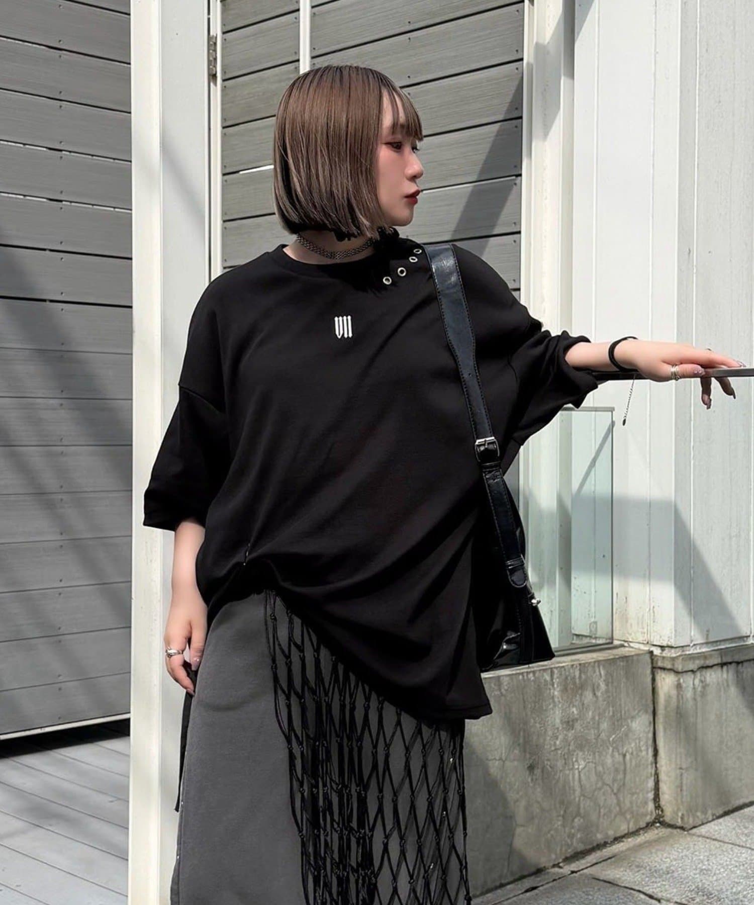 Remind me and forever(リマインドミーアンドフォーエバー) 【Mavie..7】Unisex刺繍アイレットBIGTee