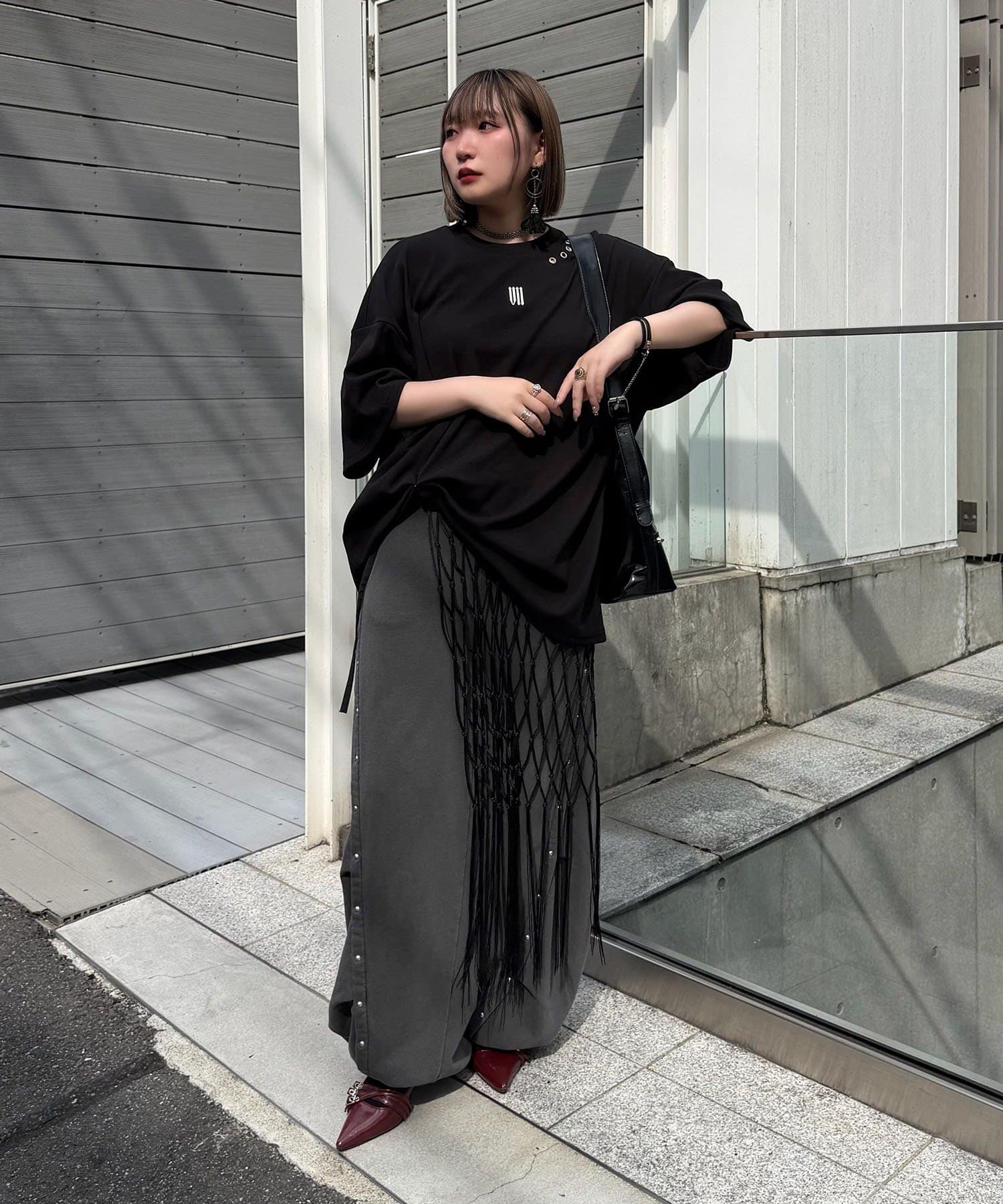 Remind me and forever(リマインドミーアンドフォーエバー) 【Mavie..7】Unisex刺繍アイレットBIGTee