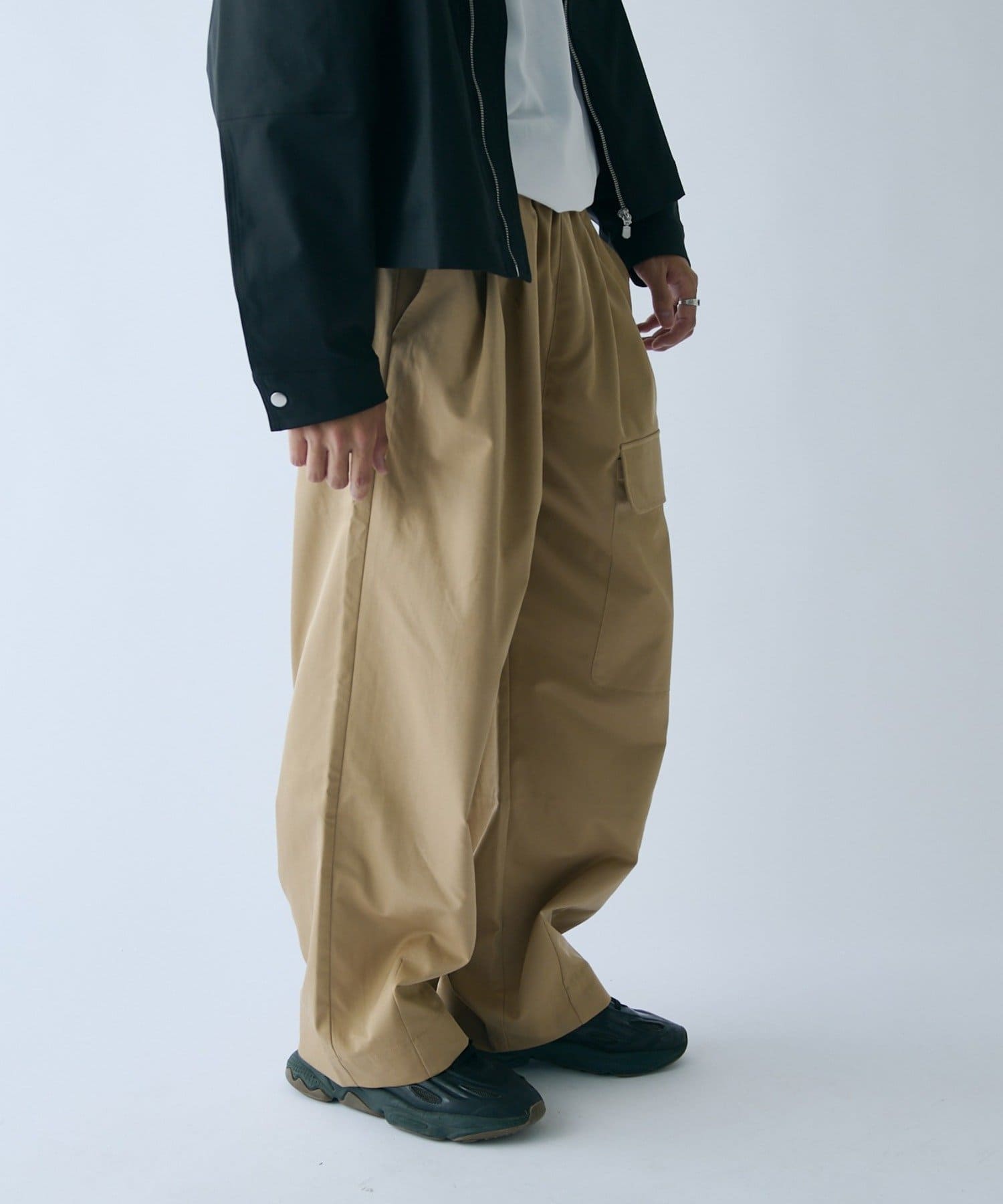 -goocy-(グーシー) 高密度ツイル ビッグポケットバルーンパンツ