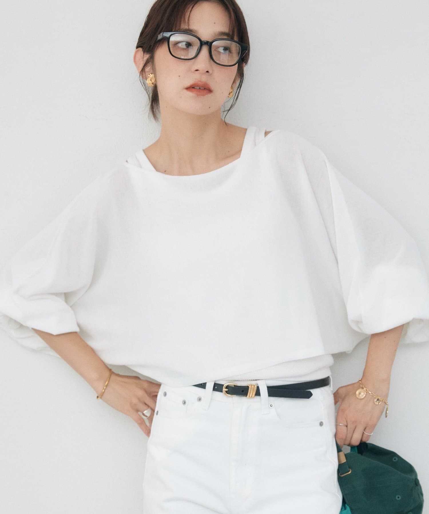 RIVE DROITE(リヴドロワ) 予約【A・MONN】【セット着用可】cropped KNIT