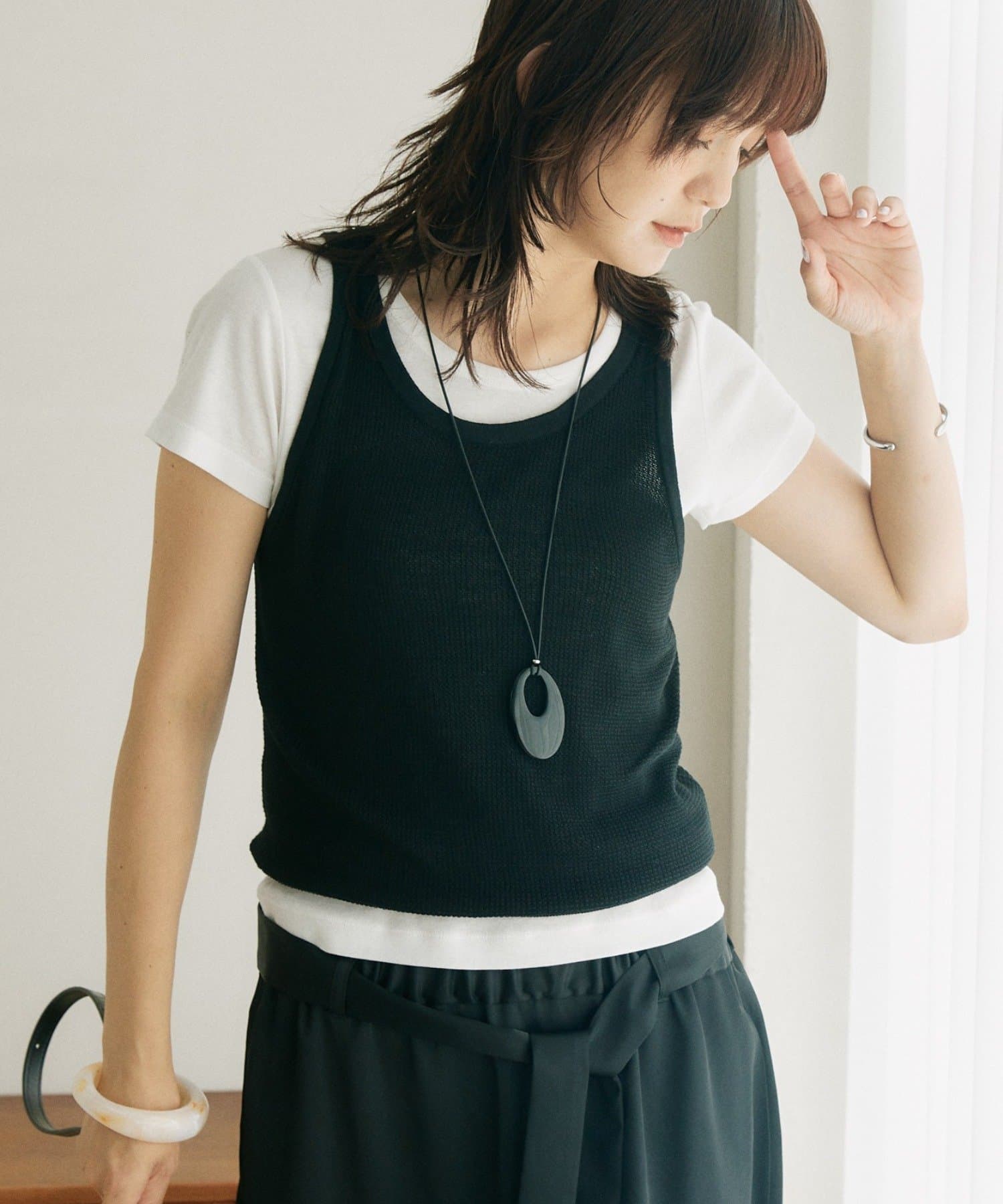 RIVE DROITE(リヴドロワ) 予約【A・MONN】【セット着用可】tank KNIT