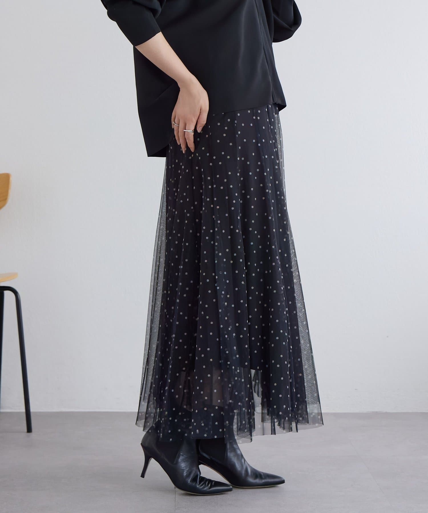 BEARDSLEY(ビアズリー) 《近日予約予定》ドットチュールロングスカート