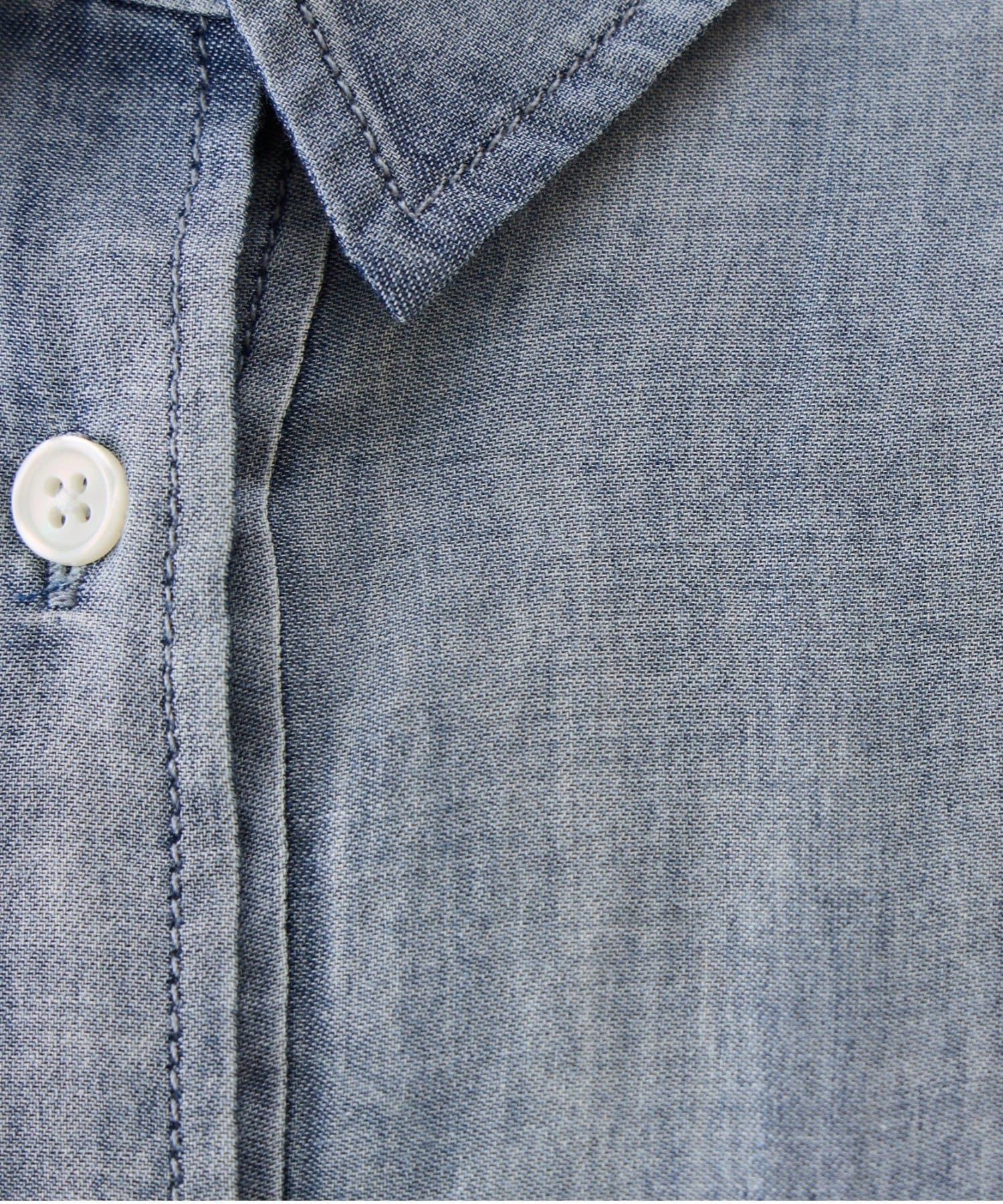 BEARDSLEY(ビアズリー) ショートシフォンデニムシャツ