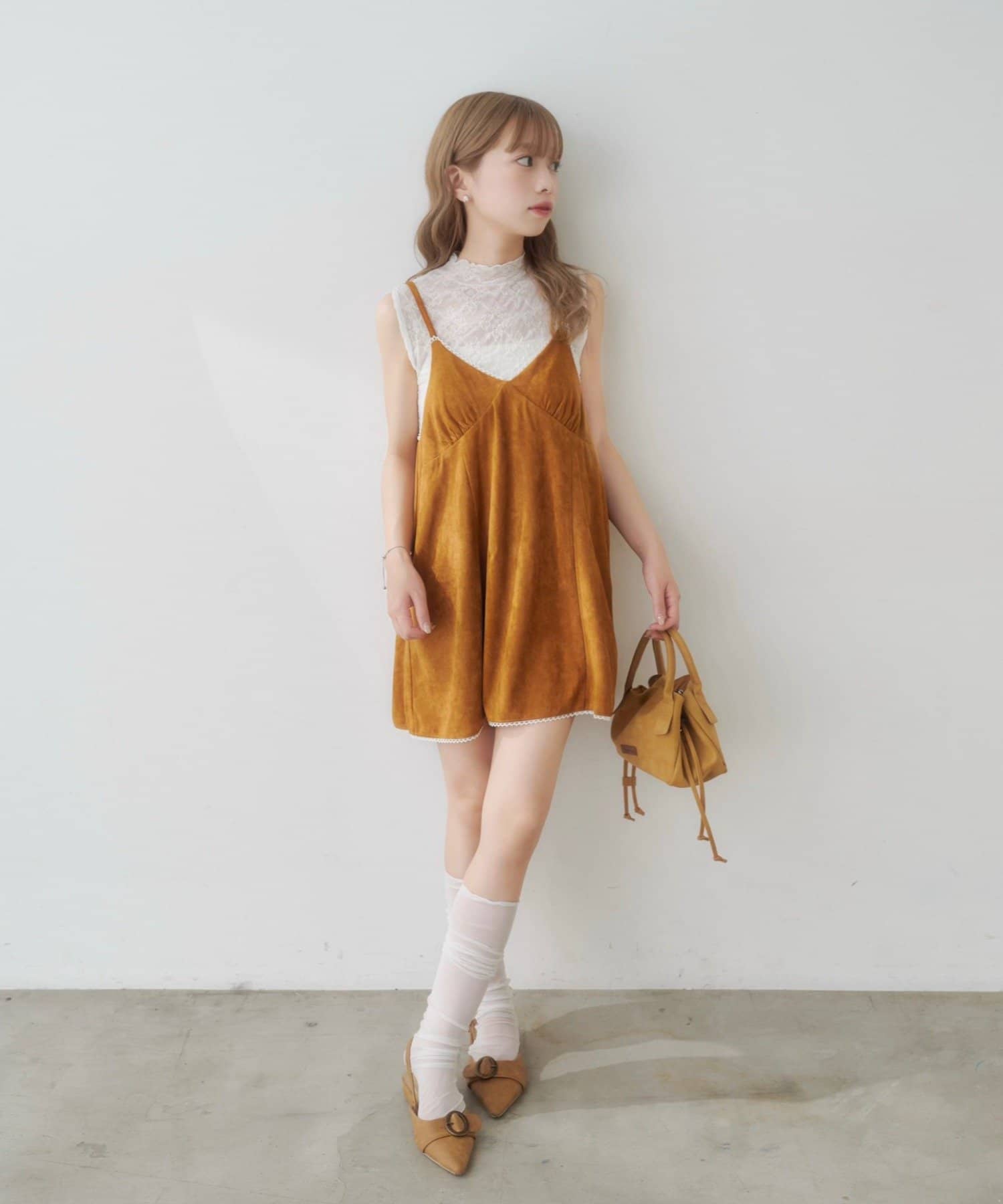 Kastane(カスタネ) 【7.3(金)12:00発売】レースミニハイネックタンク