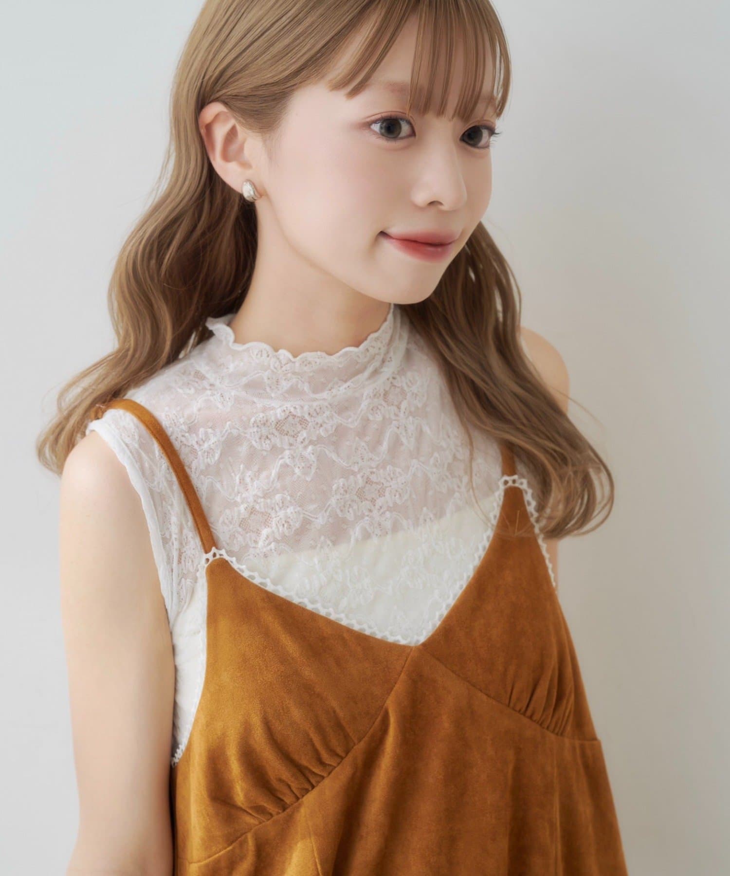 Kastane(カスタネ) 【7.3(金)12:00発売】レースミニハイネックタンク