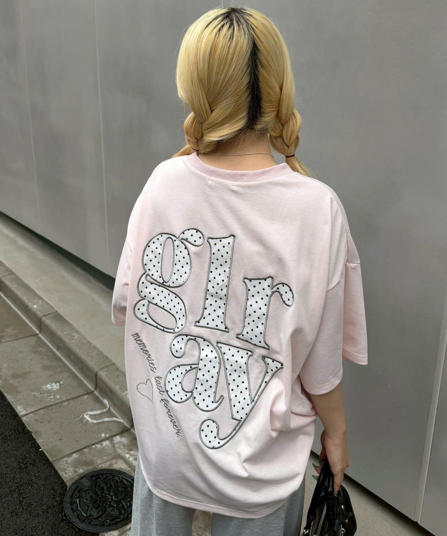 NICE CLAUP / OLIVE des OLIVE OUTLET(ナイスクラップ  / オリーブ デ オリーブ アウトレット) 【continuer】ドットロゴBigTee
