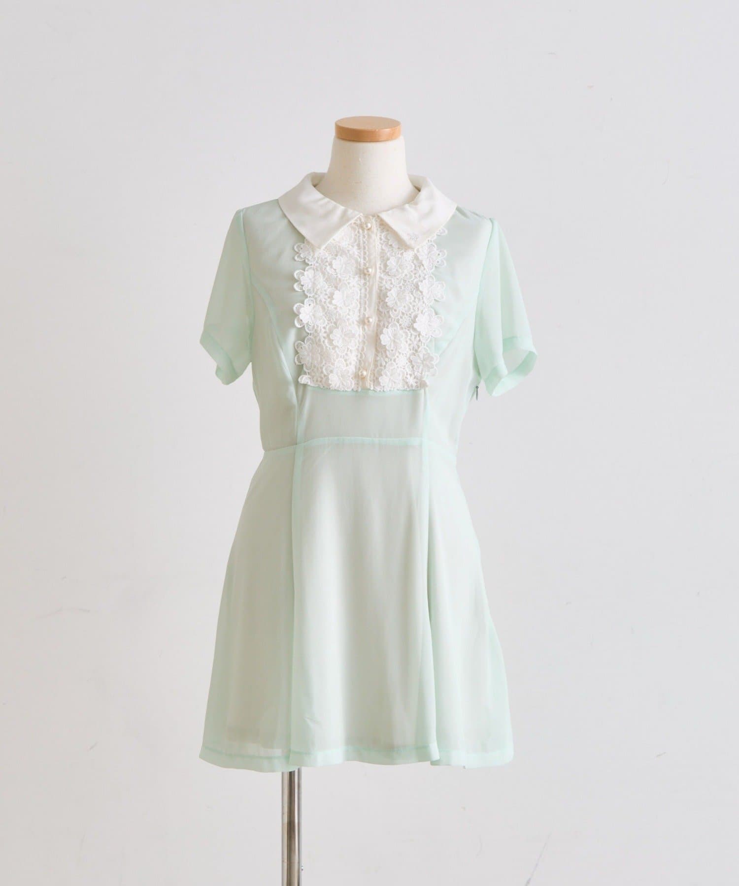OLIVE des OLIVE(オリーブ デ オリーブ) Aimerianejoieレース切替ワンピース