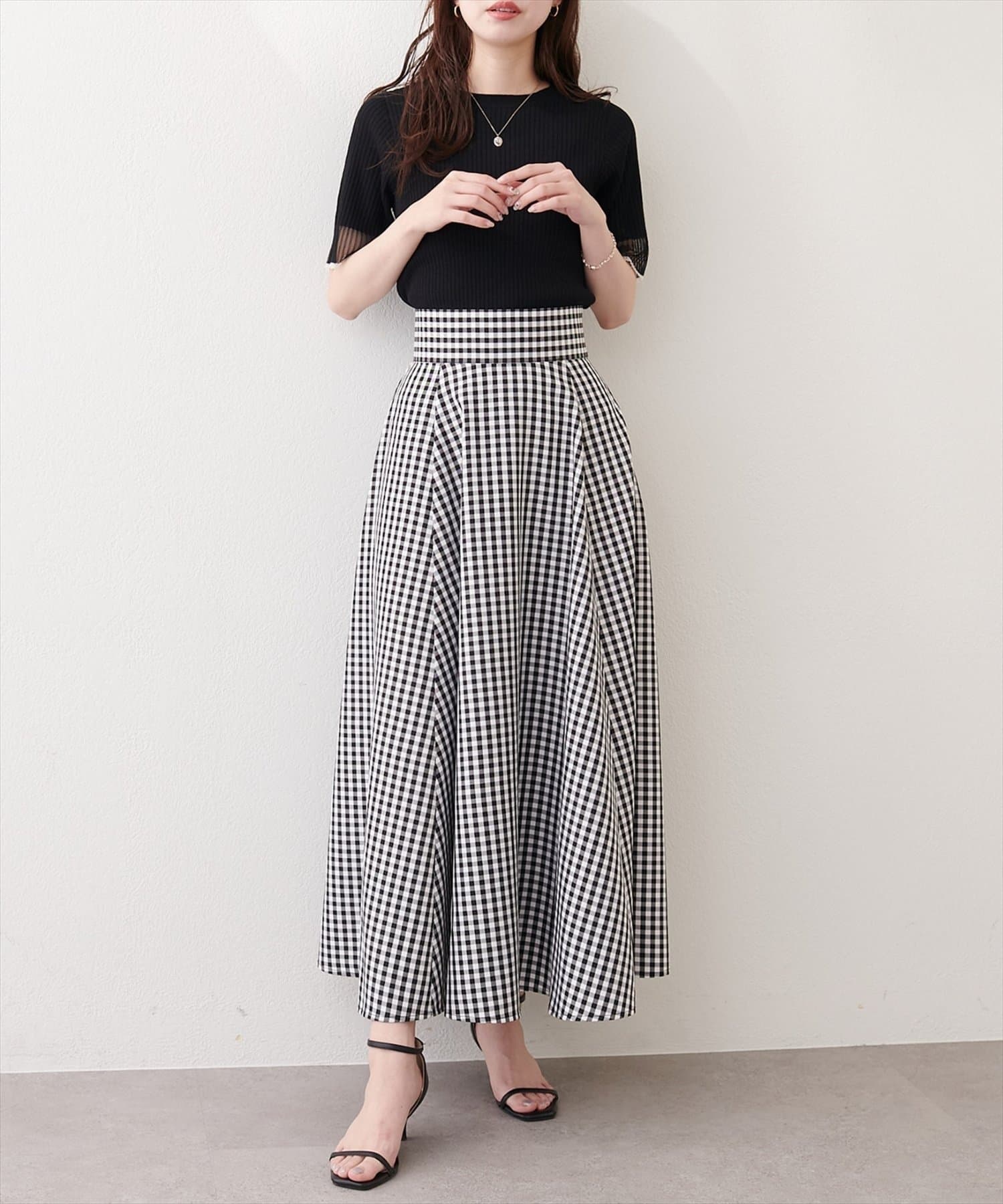 NICE CLAUP / OLIVE des OLIVE OUTLET(ナイスクラップ  / オリーブ デ オリーブ アウトレット) 【natural couture】ハイウエストサーキュラースカート