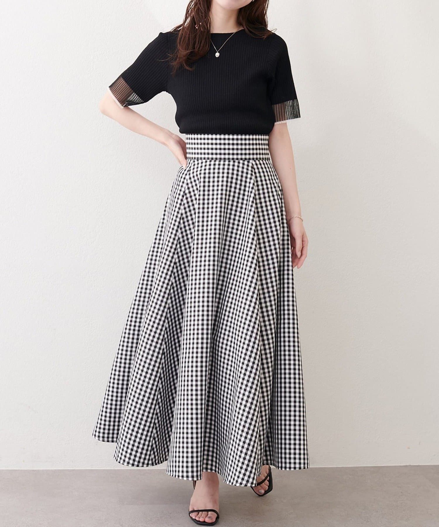 NICE CLAUP / OLIVE des OLIVE OUTLET(ナイスクラップ  / オリーブ デ オリーブ アウトレット) 【natural couture】ハイウエストサーキュラースカート