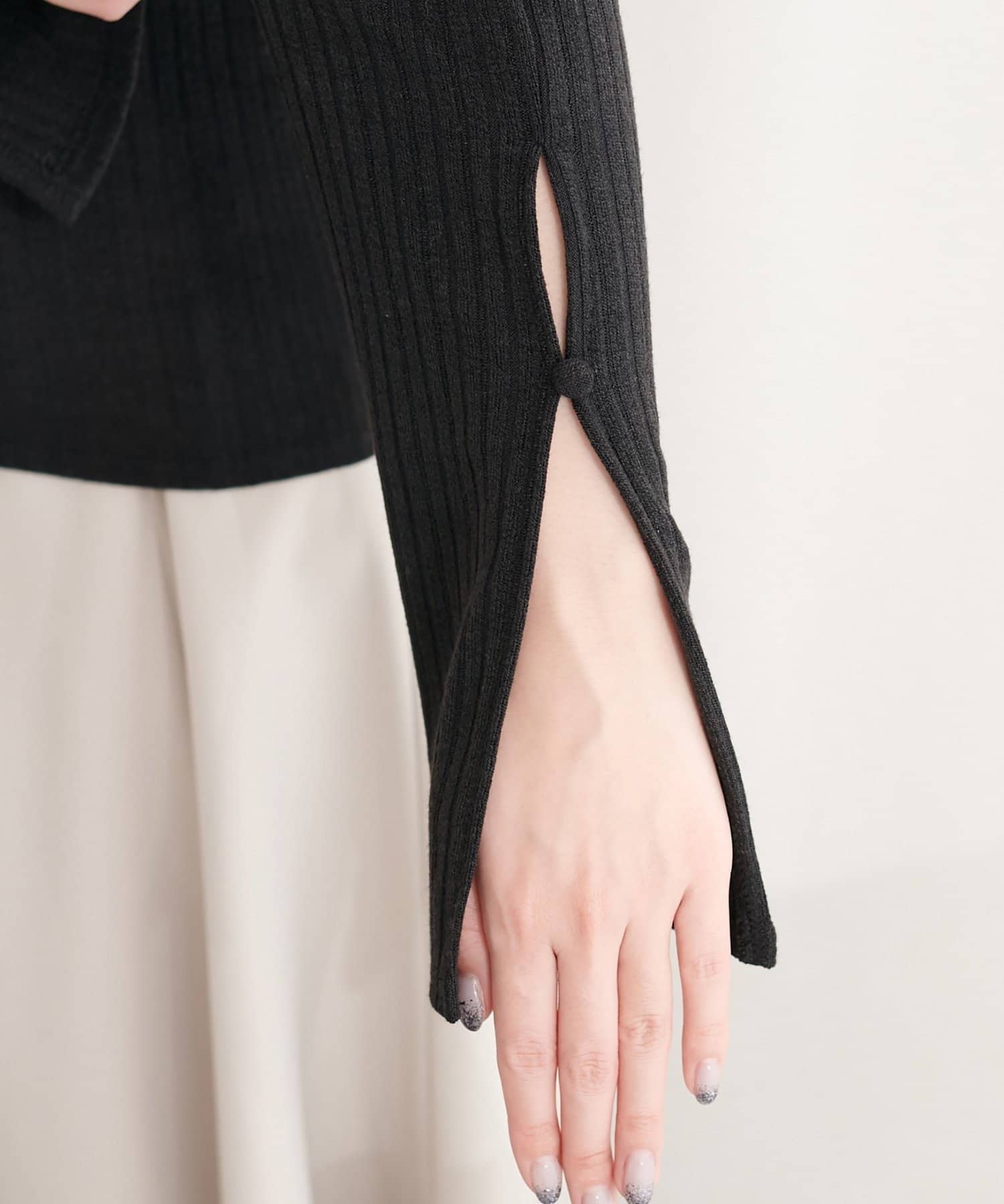 NICE CLAUP / OLIVE des OLIVE OUTLET(ナイスクラップ  / オリーブ デ オリーブ アウトレット) 【natural couture】ギャザーオフショルフレア袖T