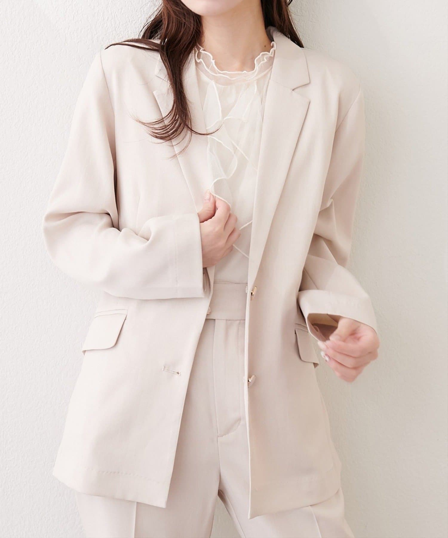 NICE CLAUP / OLIVE des OLIVE OUTLET(ナイスクラップ  / オリーブ デ オリーブ アウトレット) 【natural couture】接触冷感マシンウォッシャブル防シワシングルテー
