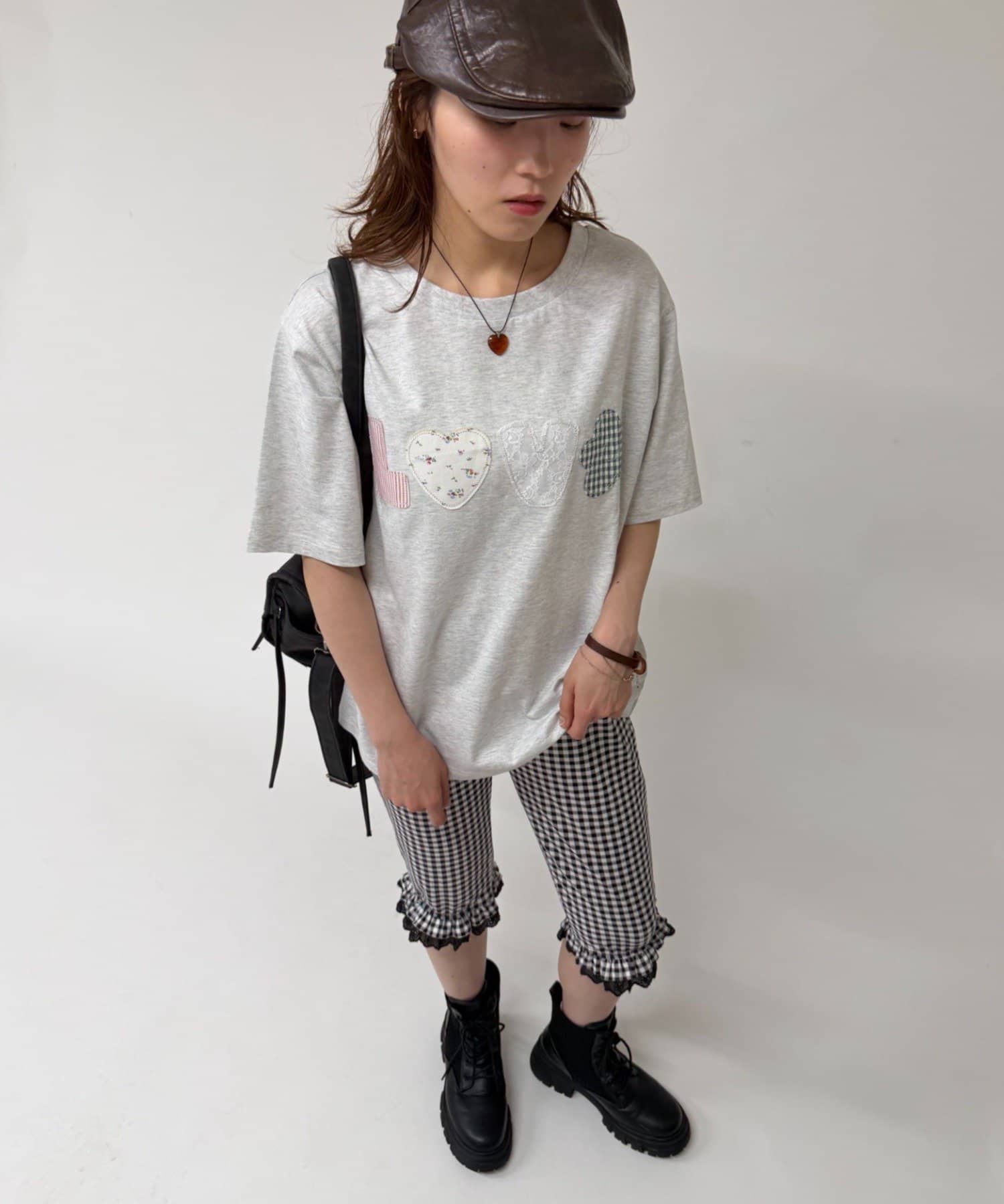 w closet(ダブルクローゼット) LOVE Tシャツ