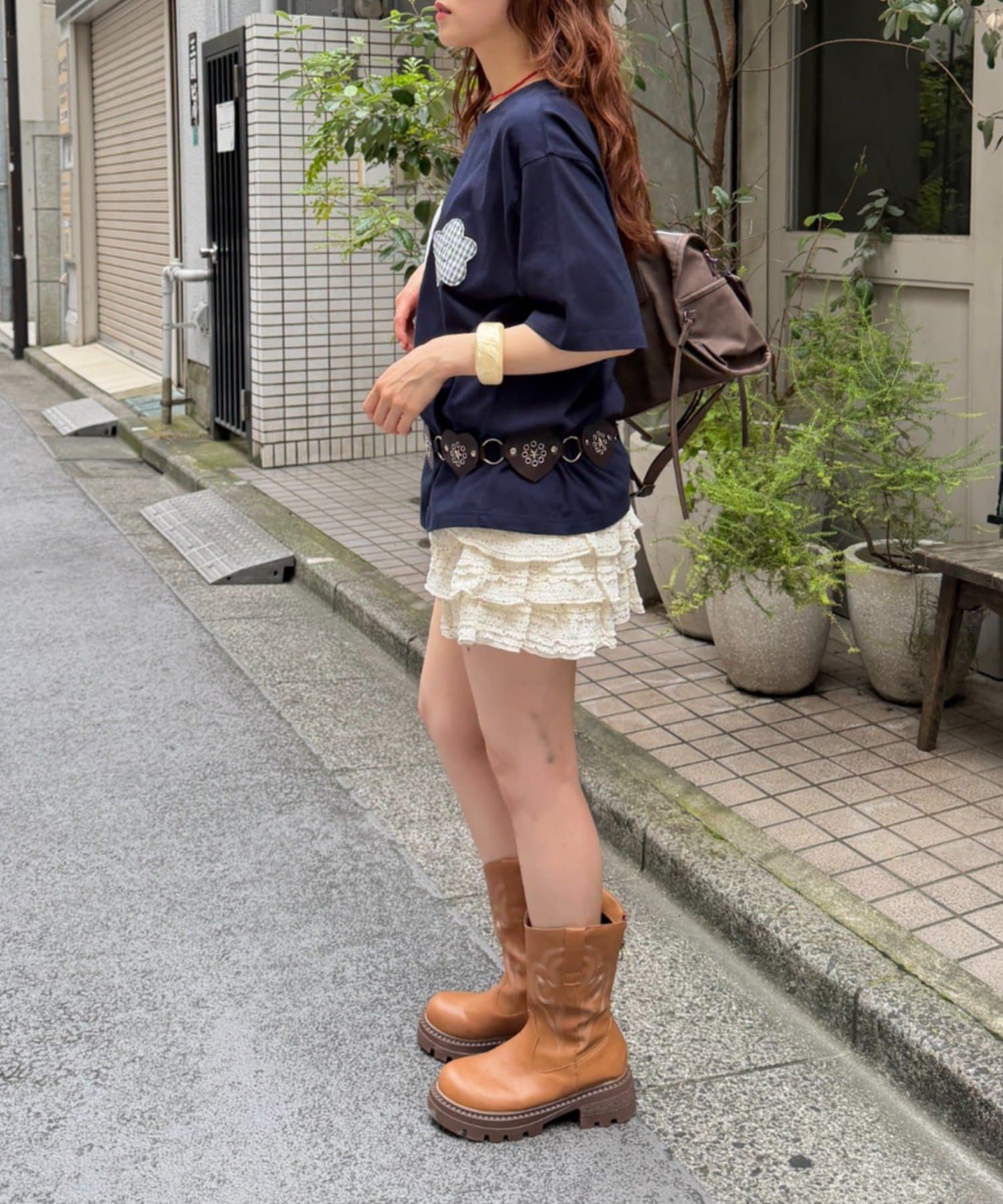 w closet(ダブルクローゼット) LOVE Tシャツ