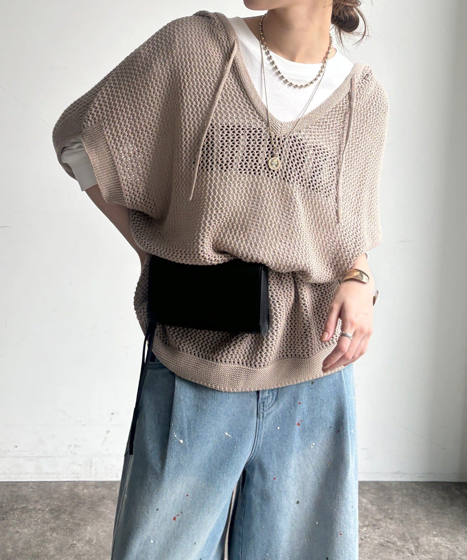 WEB限定】メッシュフーディーベスト | DOUDOU(ドゥドゥ)レディース