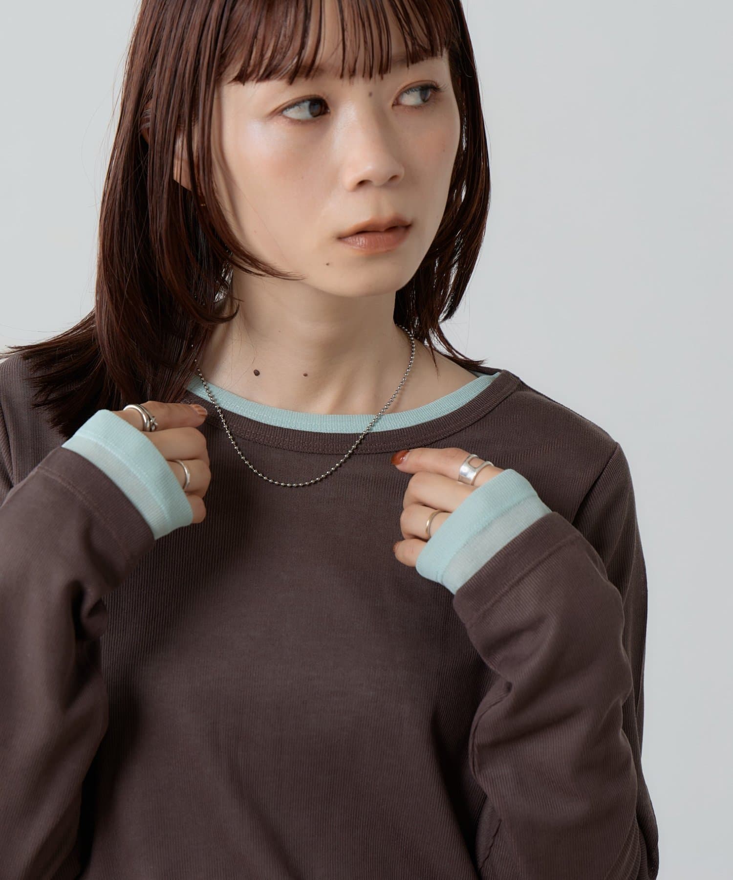 DISCOAT(ディスコート) 【新色追加/2枚セット/18色展開】レイヤードシアーパックTシャツ《WEB限定カラーあり》