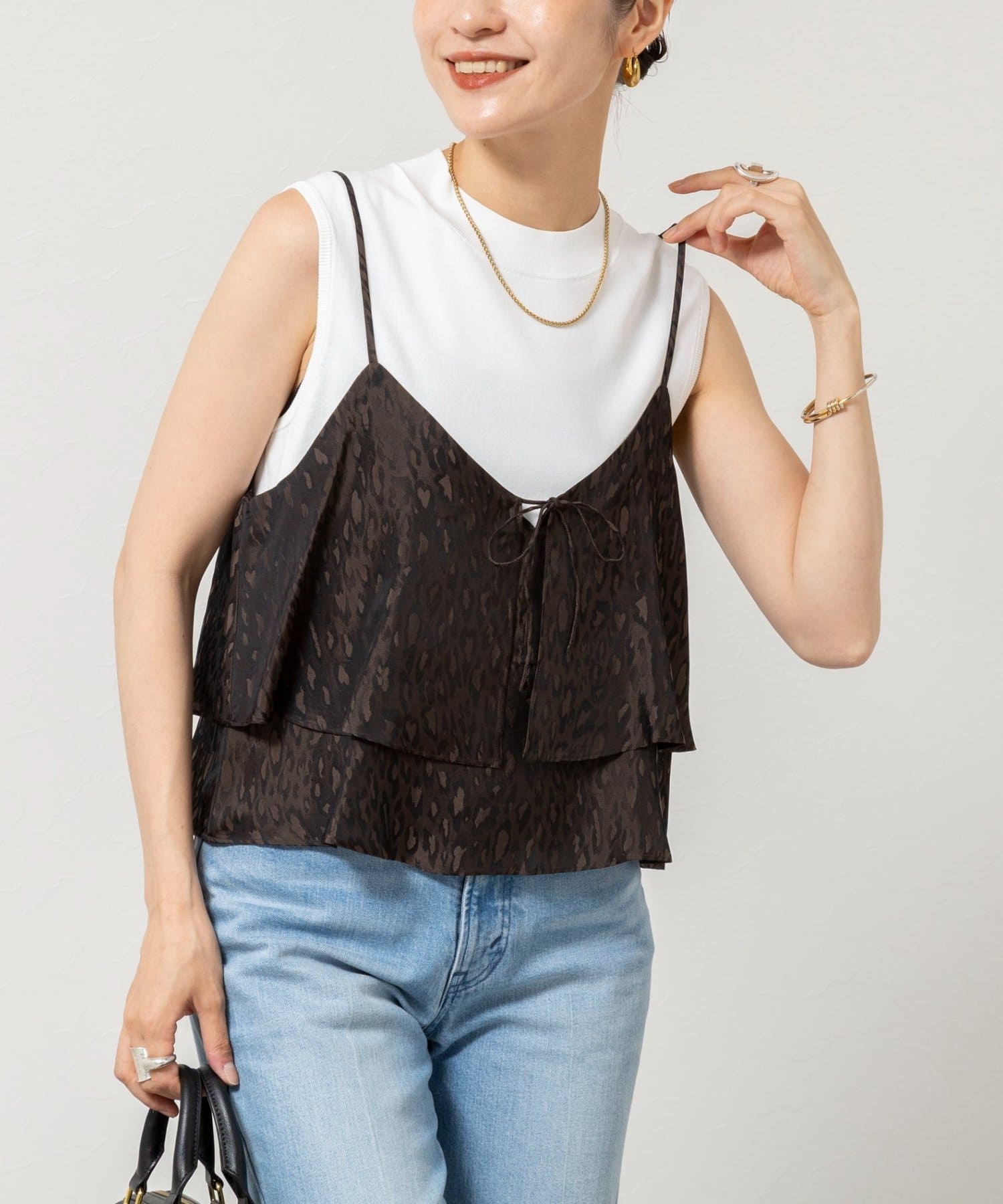 NOLLEY'S(ノーリーズ) 【TICCA/ティッカ】2WAYレオパードビスチェ
