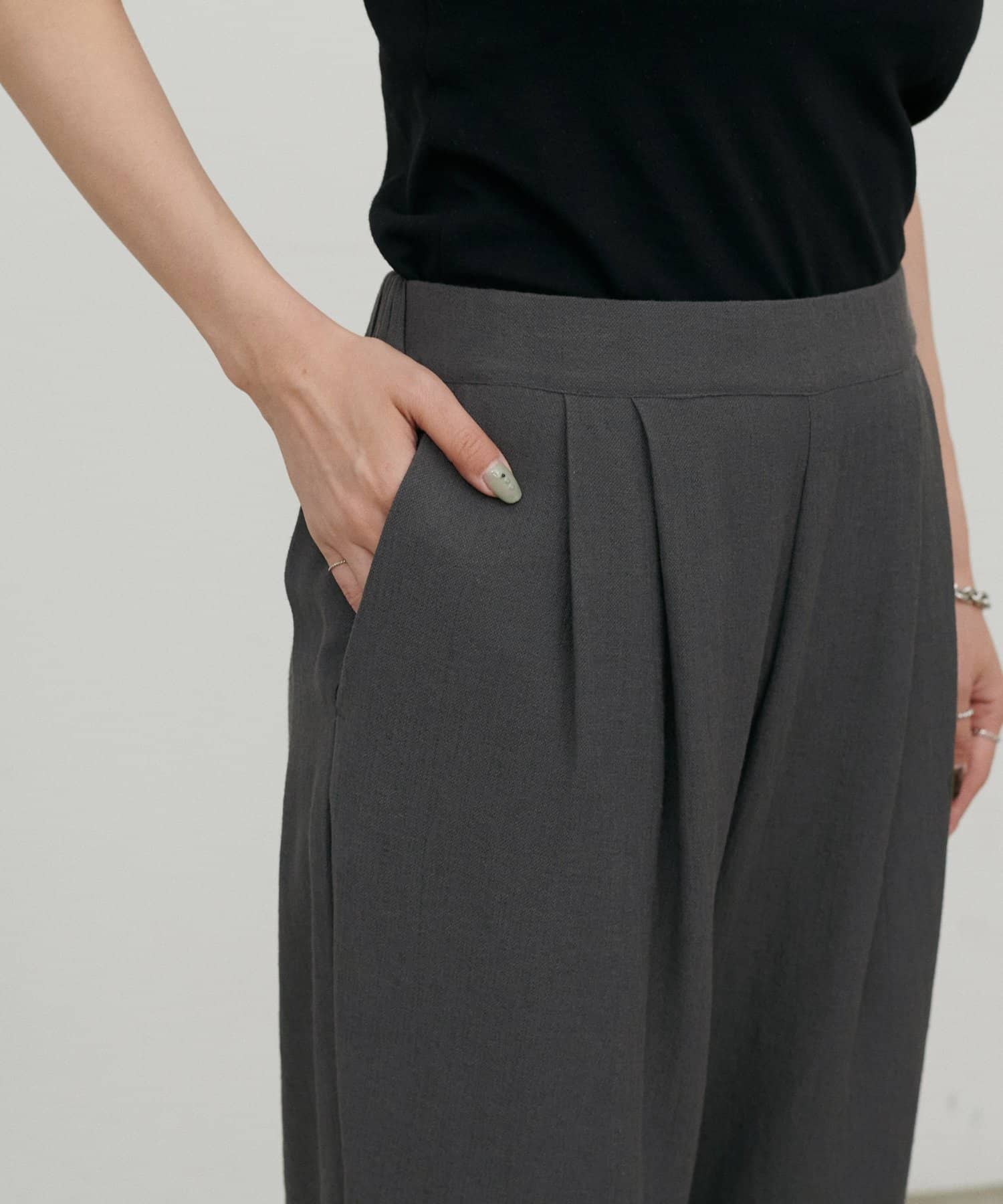 LARUTA(ラルータ) シャンブレーショートパンツ