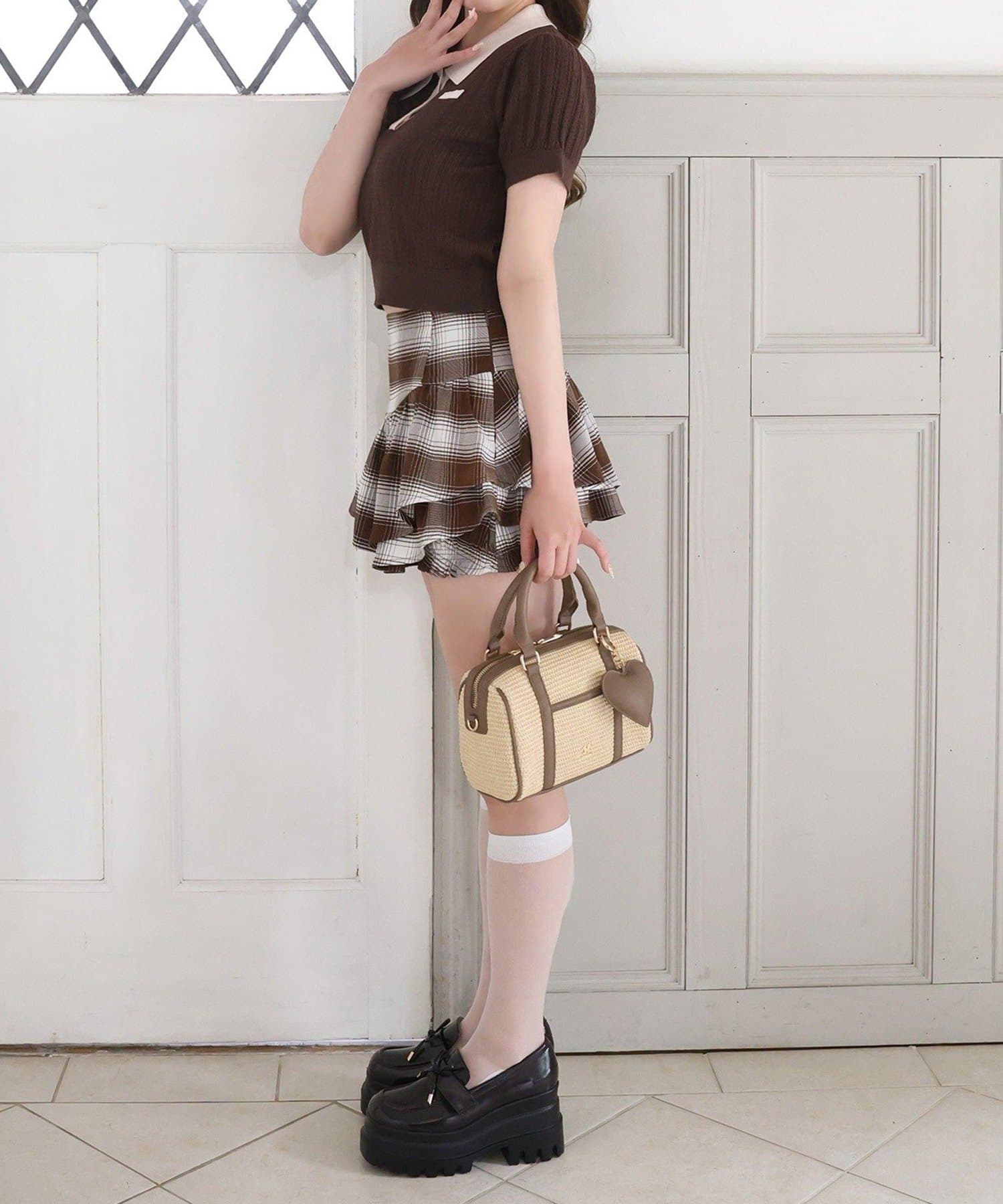 NICE CLAUP / OLIVE des OLIVE OUTLET(ナイスクラップ  / オリーブ デ オリーブ アウトレット) 【one after another】スタイルアップフレアスカパン