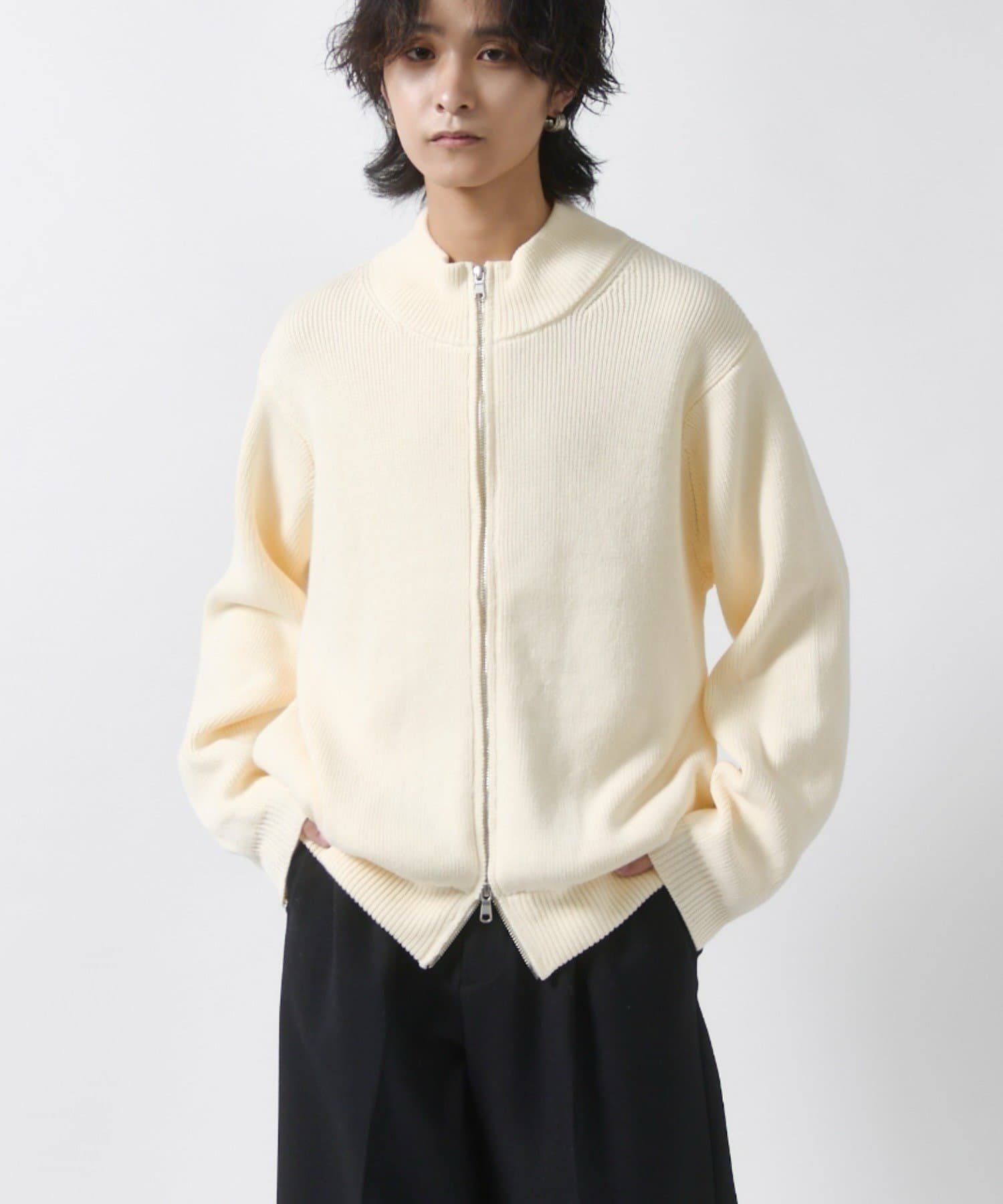 Lui's(ルイス) フルジップドライバーズニット