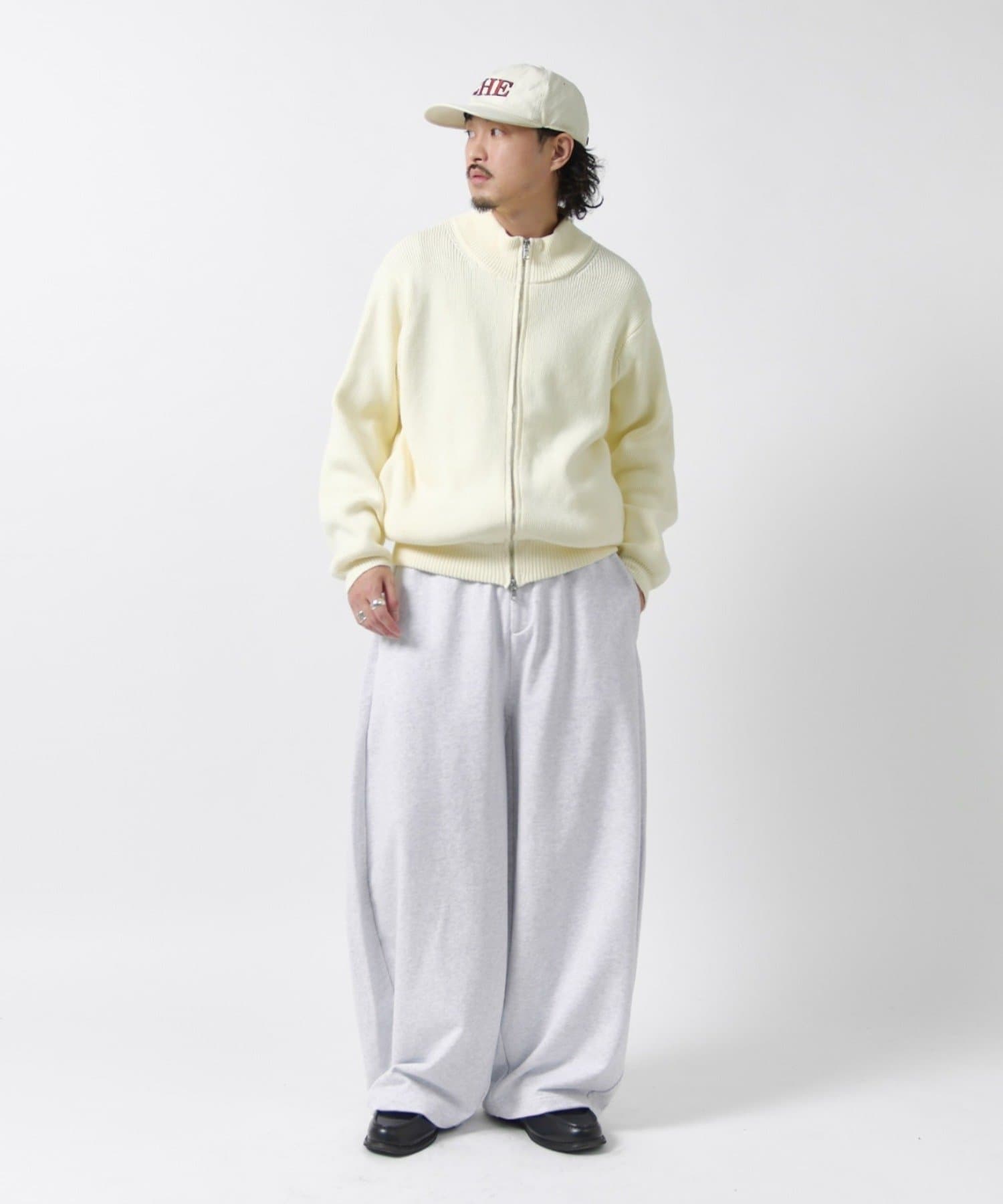 Lui's(ルイス) フルジップドライバーズニット