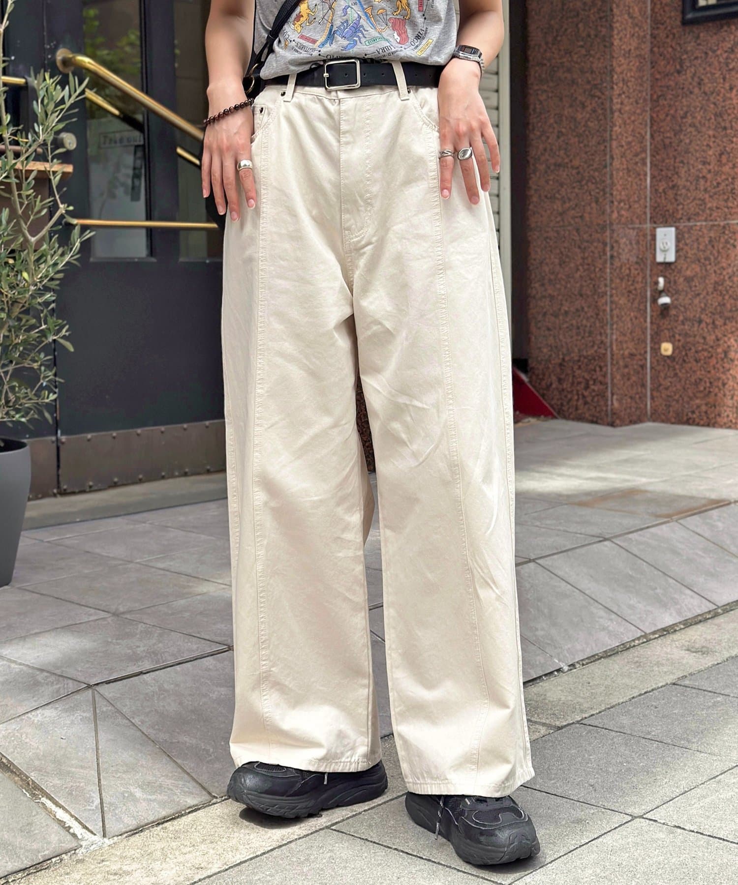 CPCM(シーピーシーエム) ワイドチノパンツ