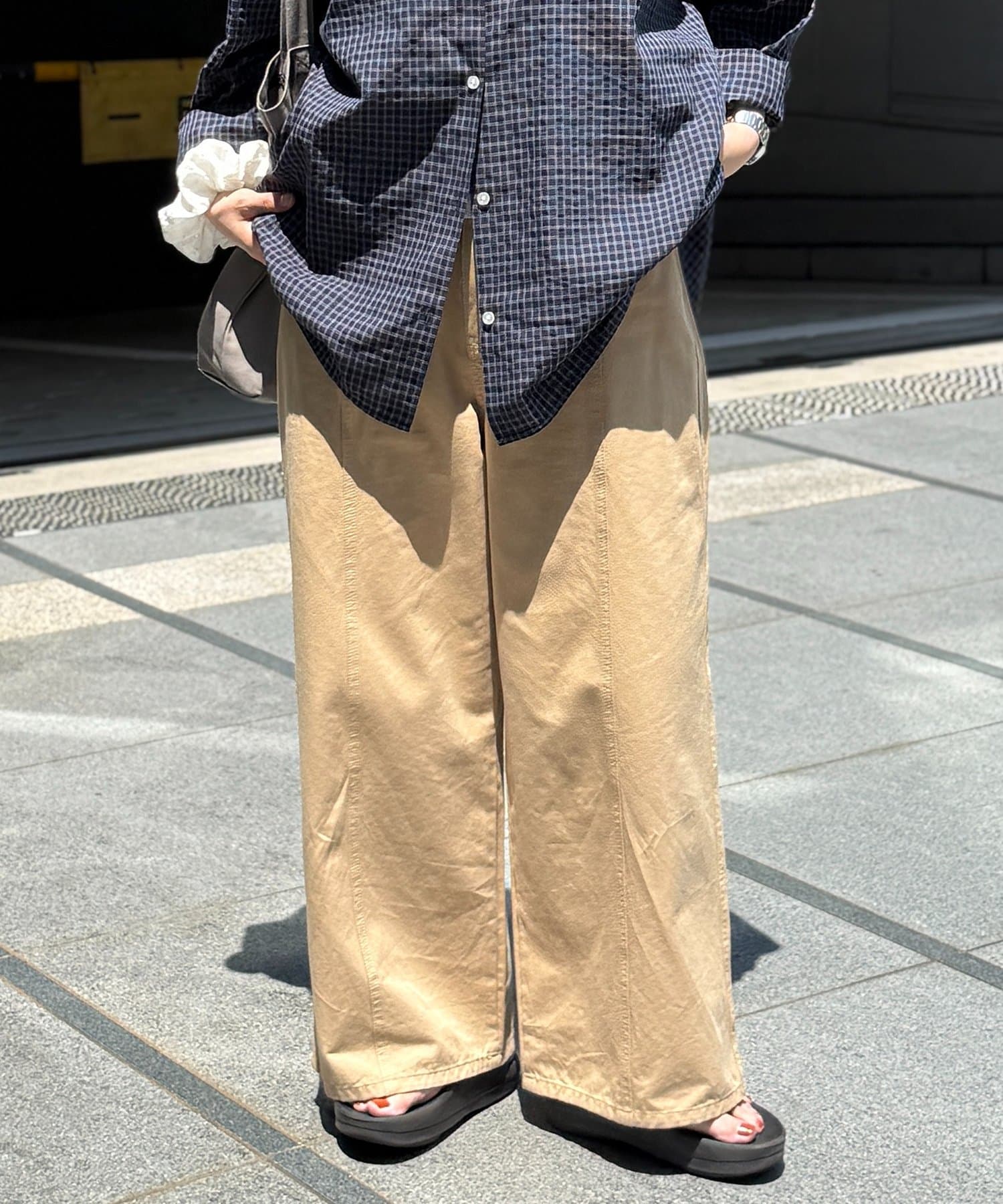 CPCM(シーピーシーエム) ワイドチノパンツ