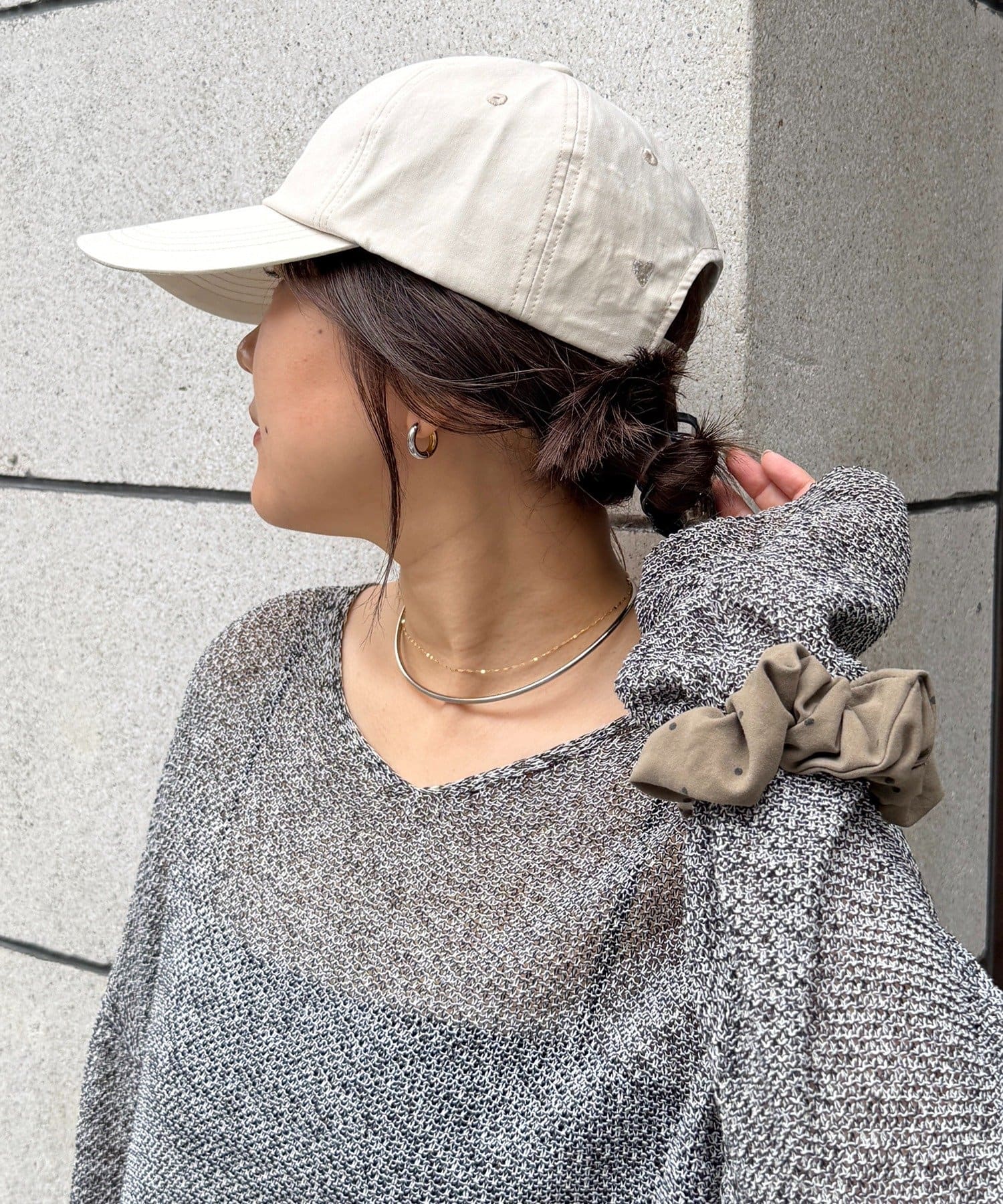 DOUDOU(ドゥドゥ) 【SAKURA企画】【WEB限定】 UVカットハート刺繍キャップ